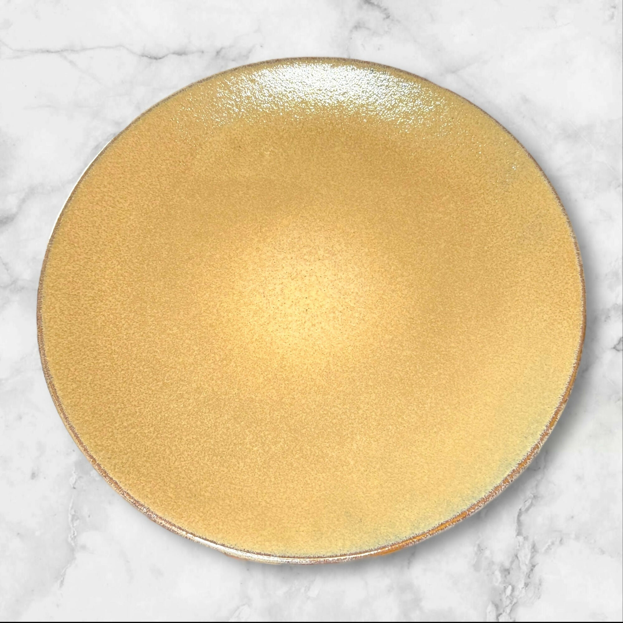 Santo Pearltones Gold Dinnerware Set | 4 Dinner & 3 Salad Plates | Good Condition