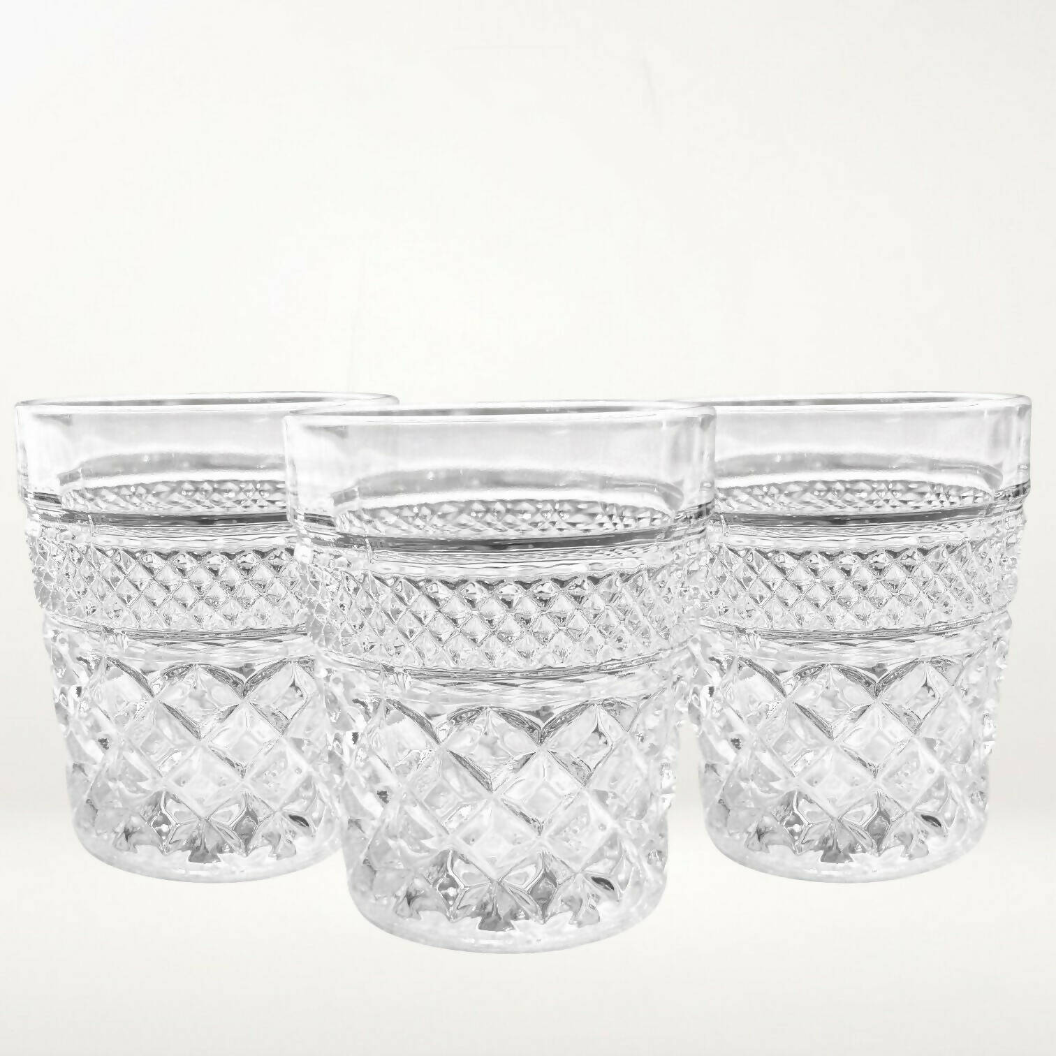 Anchor Hocking Wexford Old Fashioned Glasses | Set of 3 | Great Condition