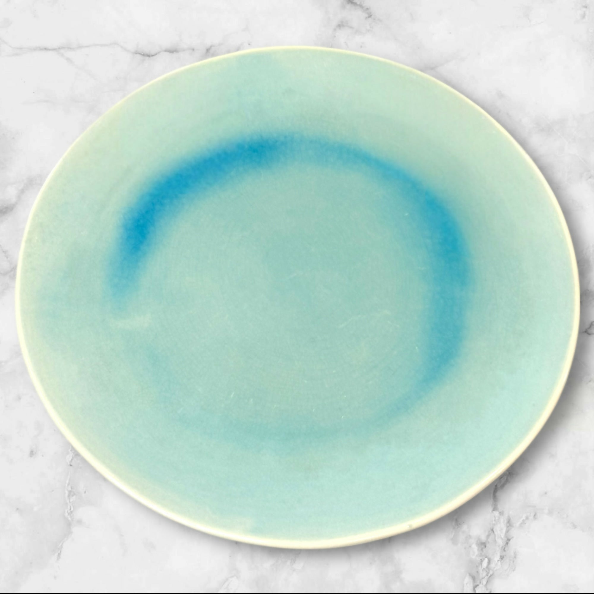 Anthropologie Blue Reactive Glaze Dinner Plates | Set of 4 | Gently Used