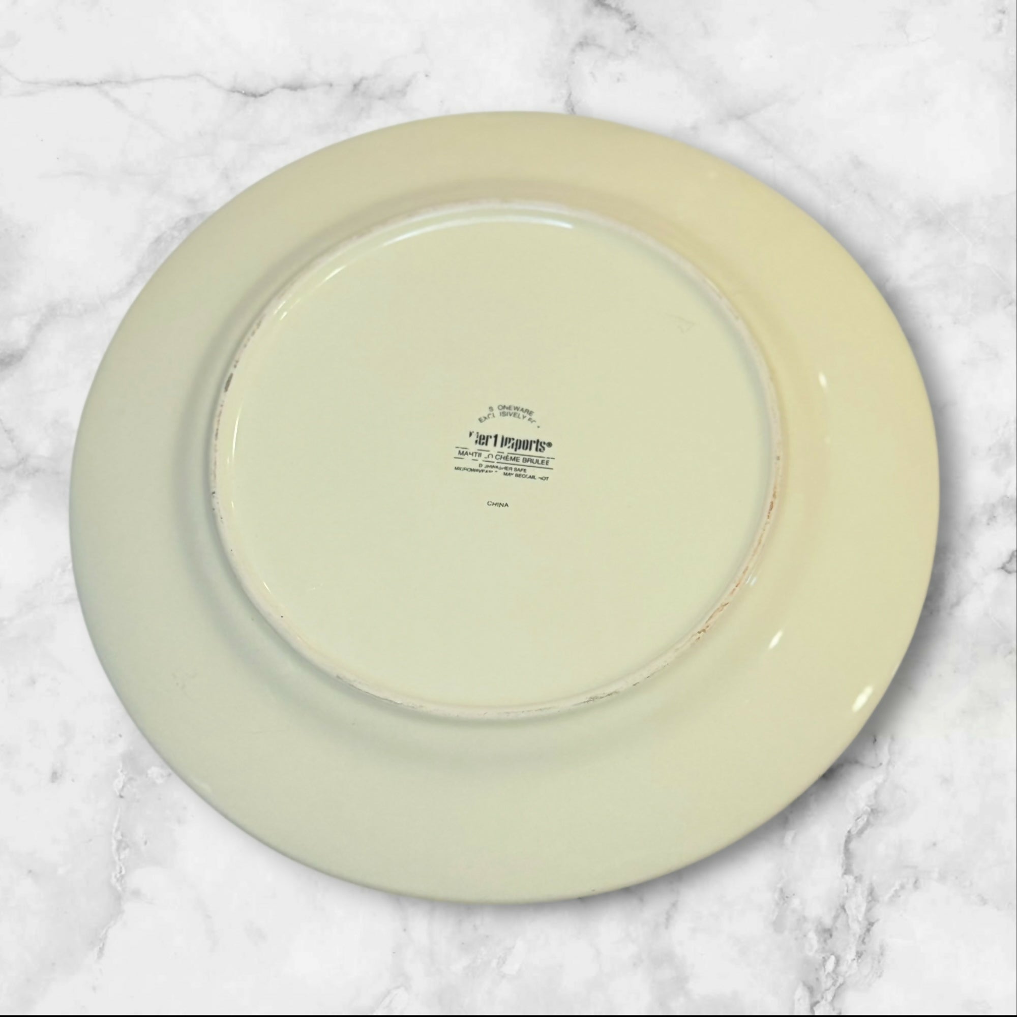 Pier 1 Martillo Creme Brulee Dinner Plates | Set of 6 | Gently Used