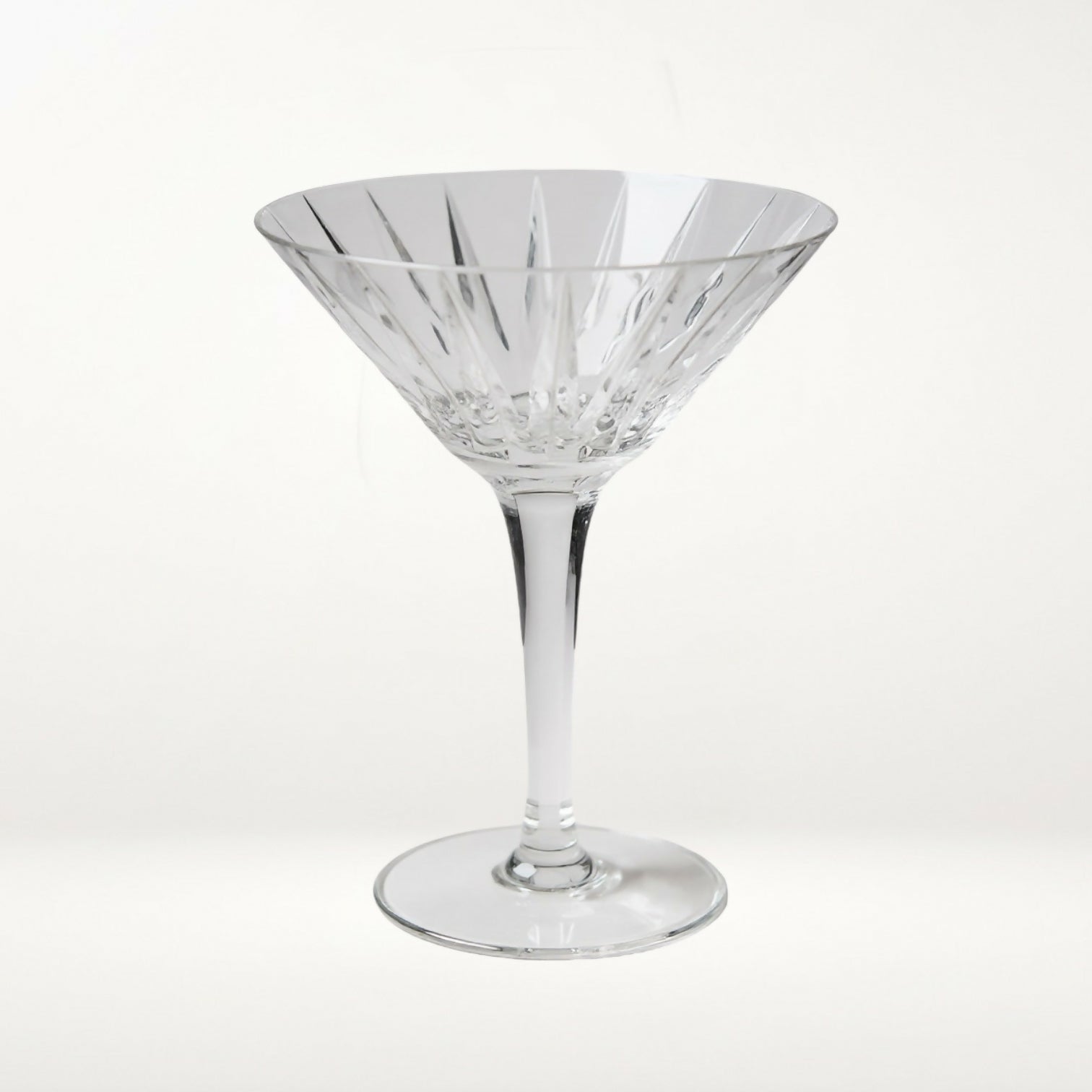 Astral Peerage Curved Bowl Martini Glasses | Set of 3 | Discontinued | Excellent