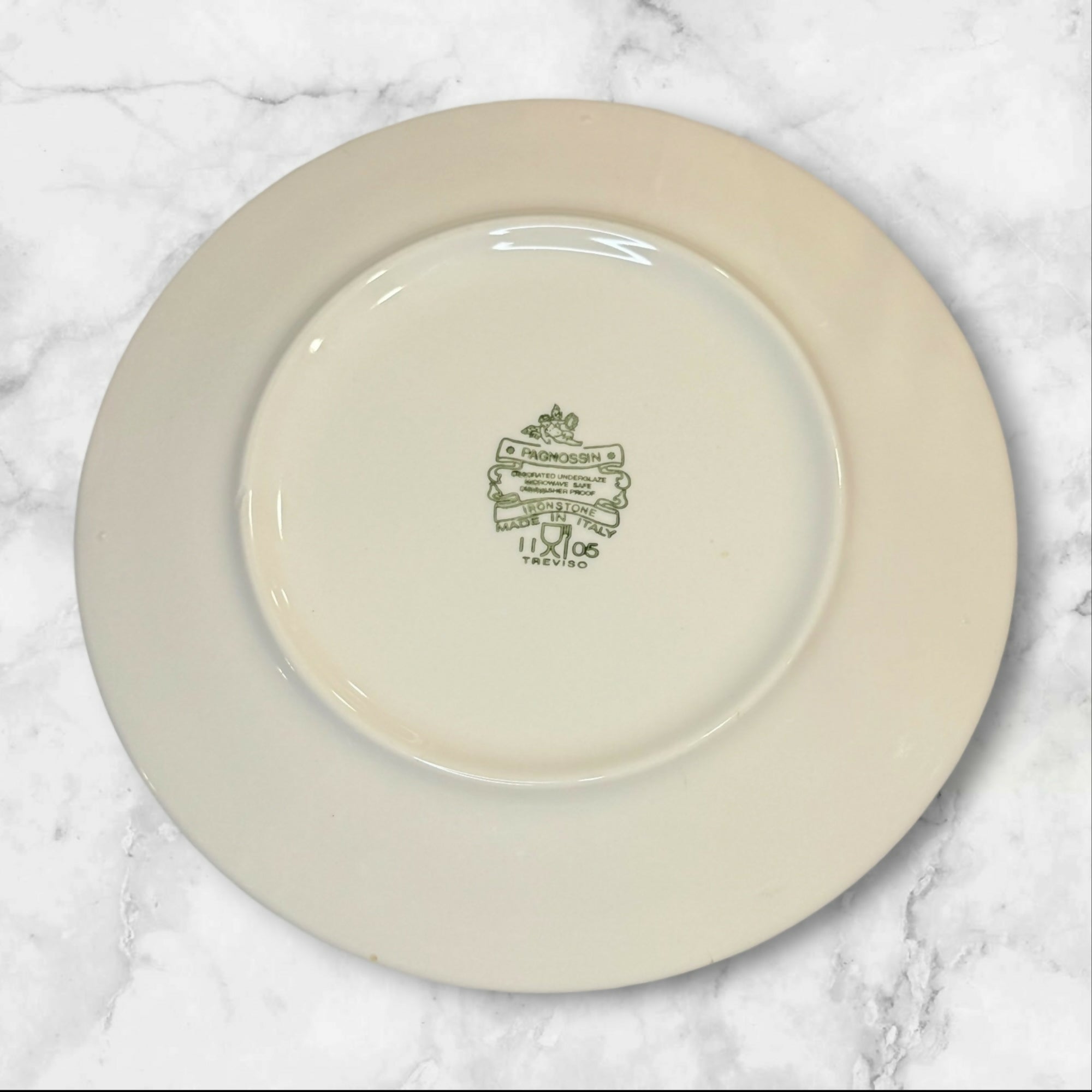 Pagnossin Blue Band Salad Plates Set of 4 | Excellent Condition