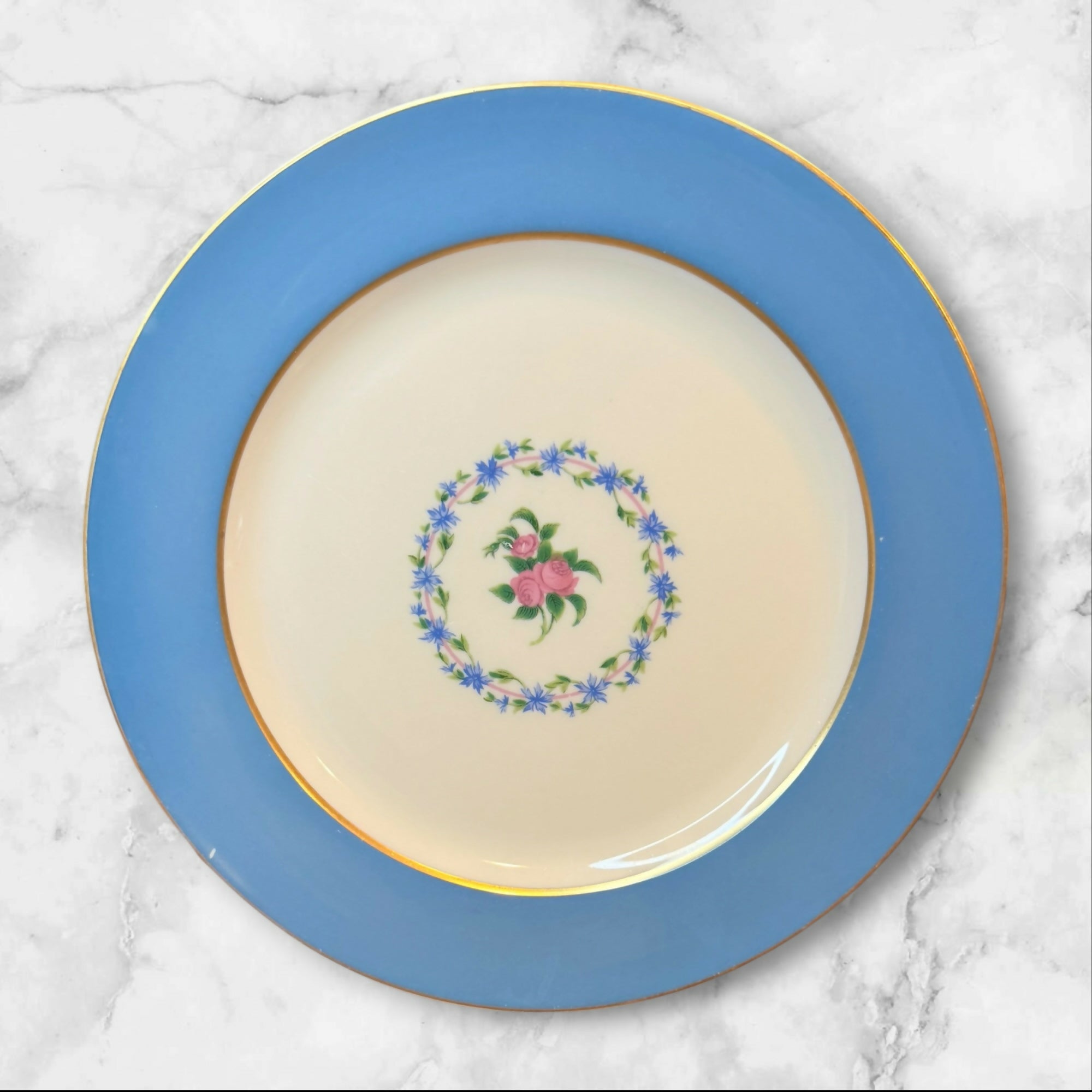 Lenox Washington Turquoise Smooth Luncheon Plates Set of 6 | Excellent Condition