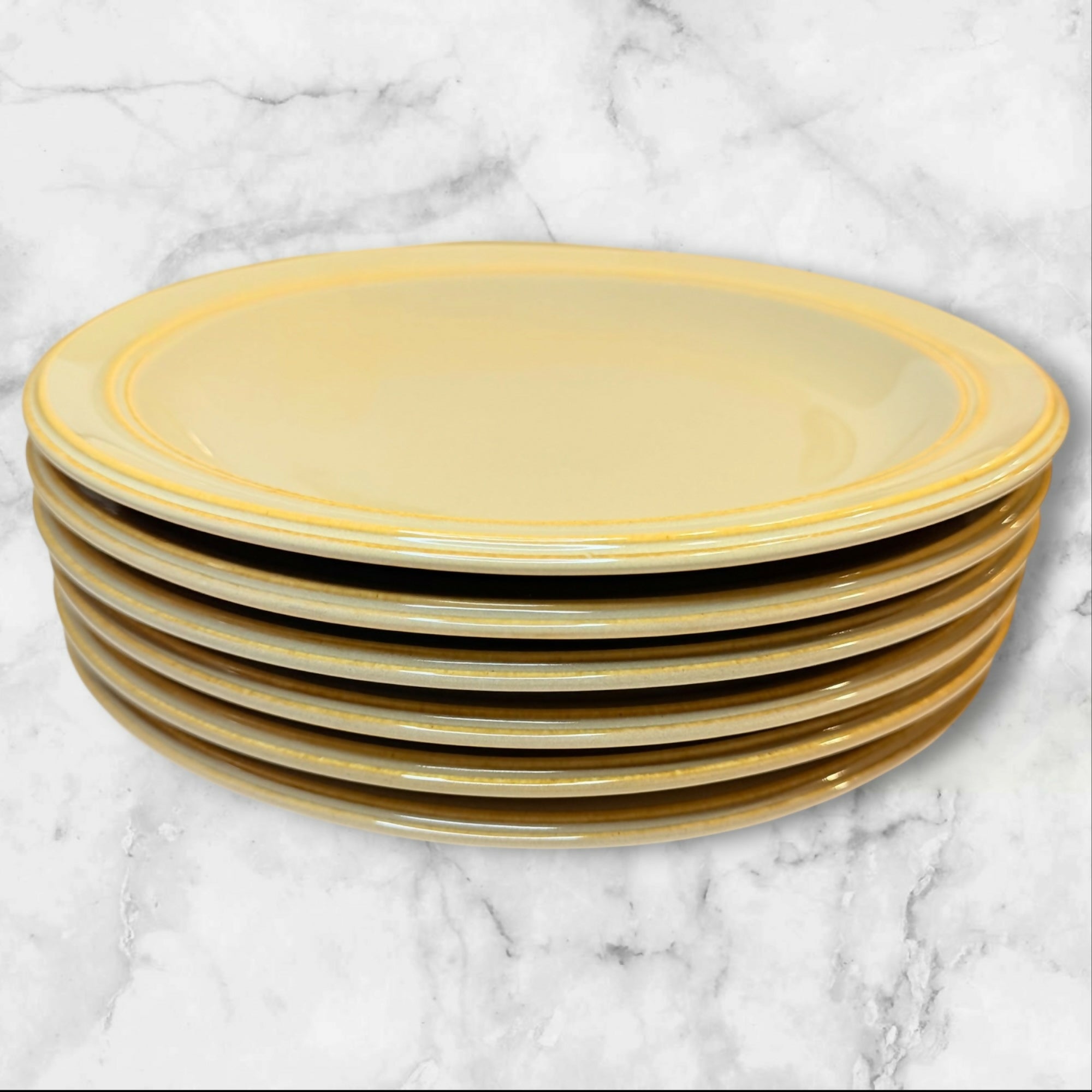 Dansk Sirocco Khaki Salad Plates Set of 6 Excellent Condition