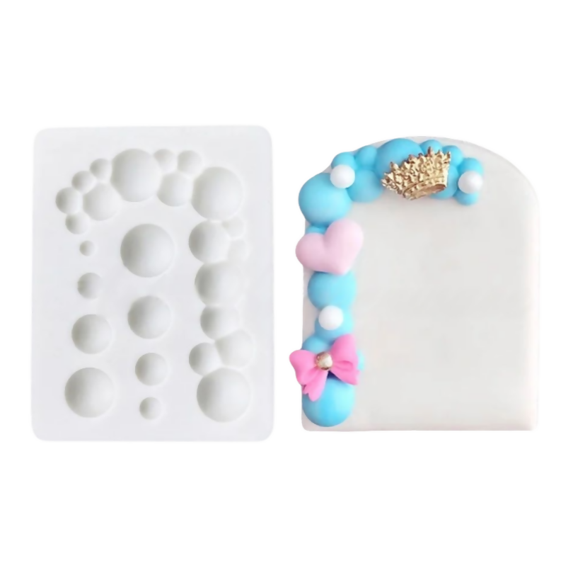Anygleam Fondant Molder White Bubbles Silicone Cake Baking Modelling Equipment