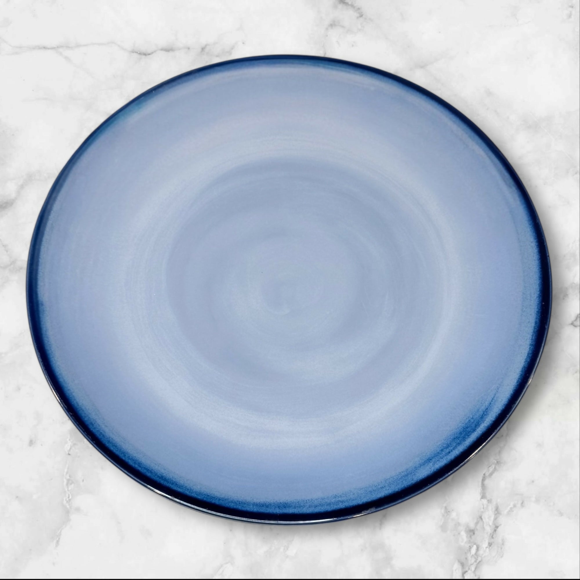 Sango Nova Blue Chop Plates Set of 2 | Excellent Condition