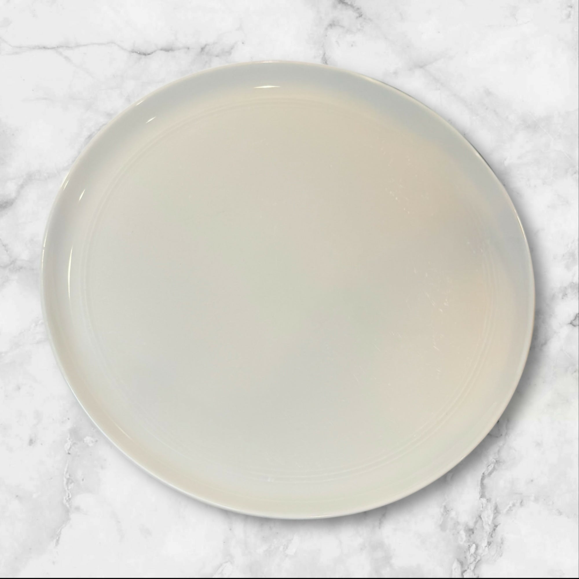 Crate & Barrel Hue White Dinner Plates | Set of 3 | Great Condition X