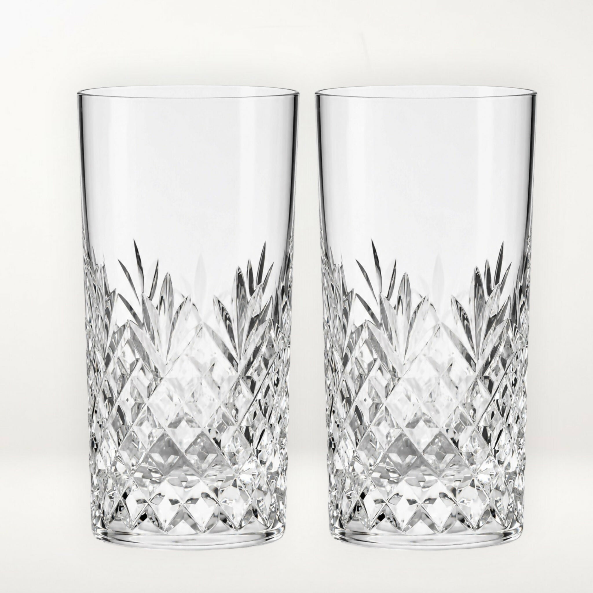 Mikasa Ambassador Crystal Highball Glasses | Set of 2 | Excellent Condition