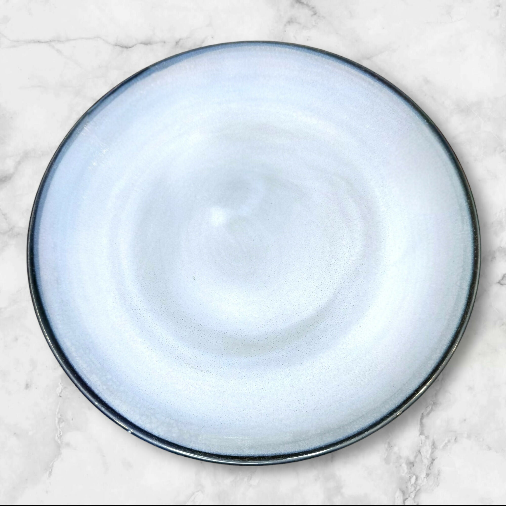 Sango Nova Blue Stoneware Dinner Plates | Set of 4 | Great Condition
