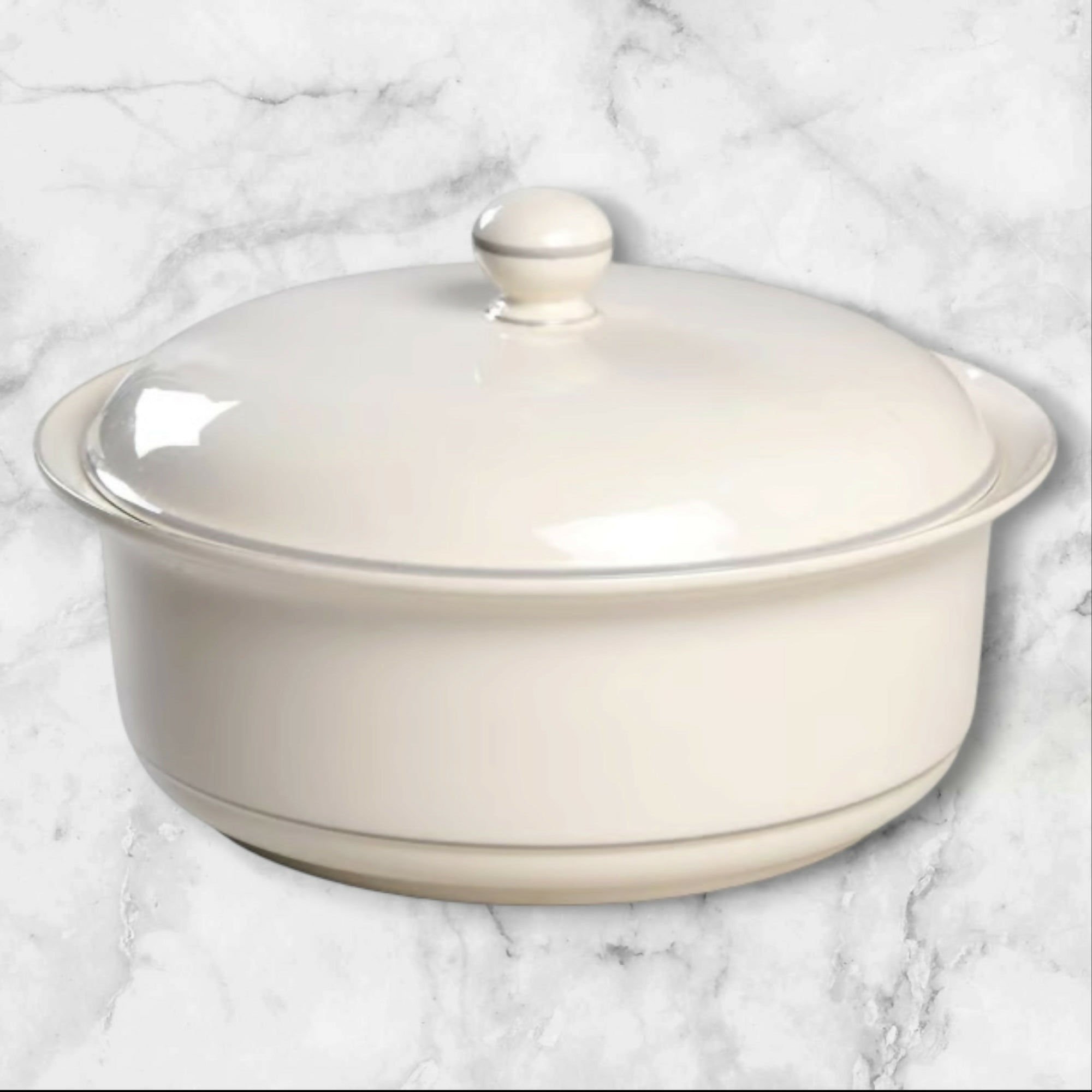 Lenox Gray Pinstripes Covered Vegetable & Casserole Set | Excellent Condition