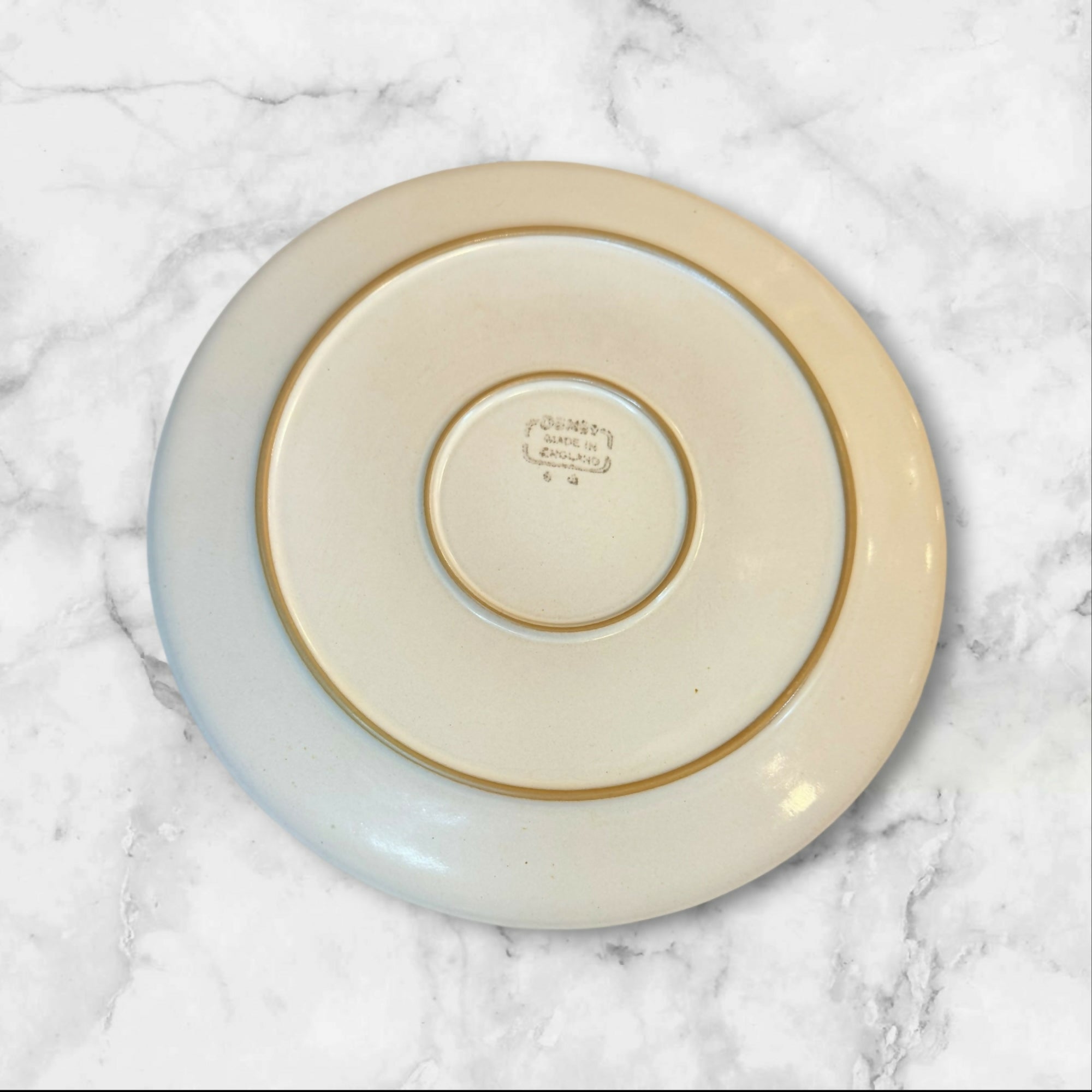 Denby Langley Potpourri White Dinner Plates Set of 4 England | Gently Used