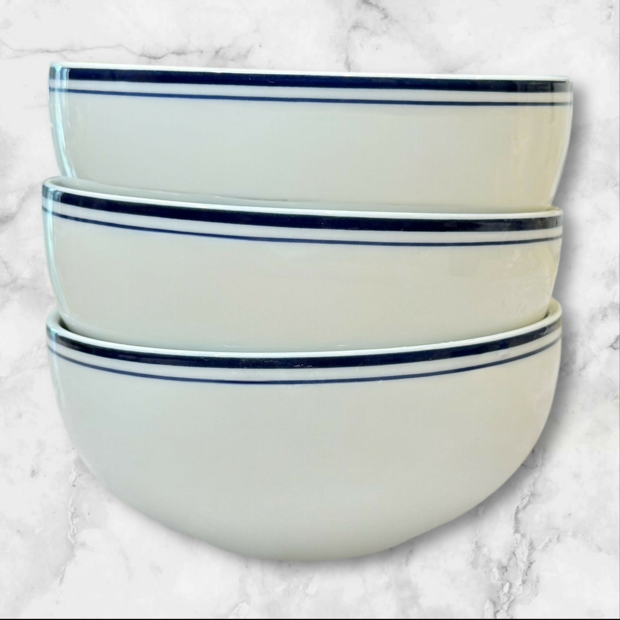 Dansk Christianshavn Blue Portugal Cereal Bowls | Set of 3 | Excellent Condition
