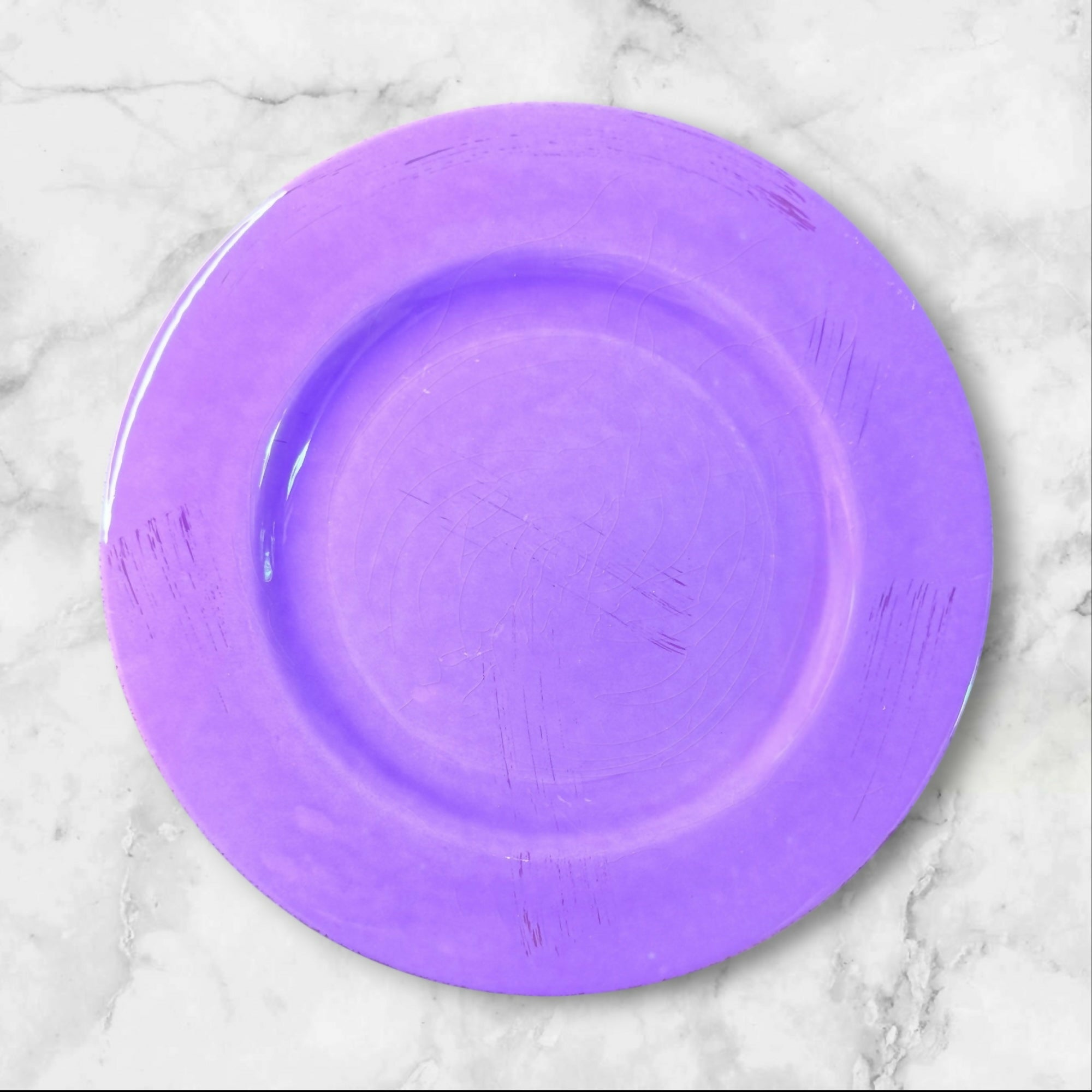 HOME Italy Purple Salad Plates | Set of 5 | Italian Ceramic | Great Condition
