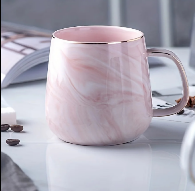 ANYGLEAM Coffee Mug Nordic Style Marble Pattern Cup Drinkware