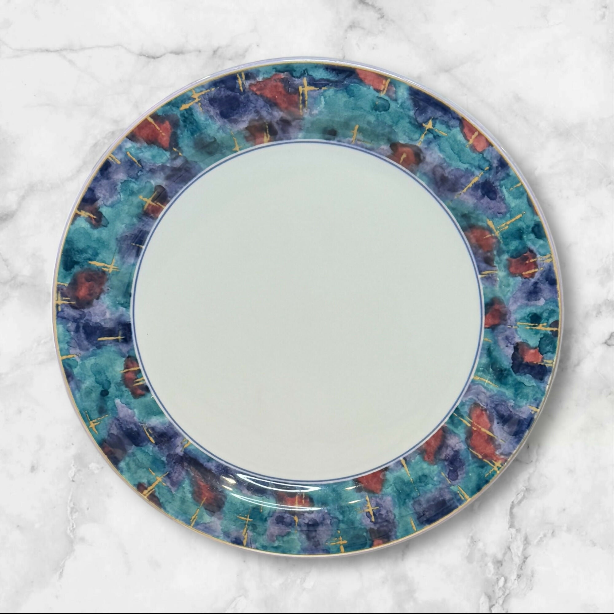 Sango Deborah Mallow Jewel Dinner Plates | Set of 4 | Excellent Condition