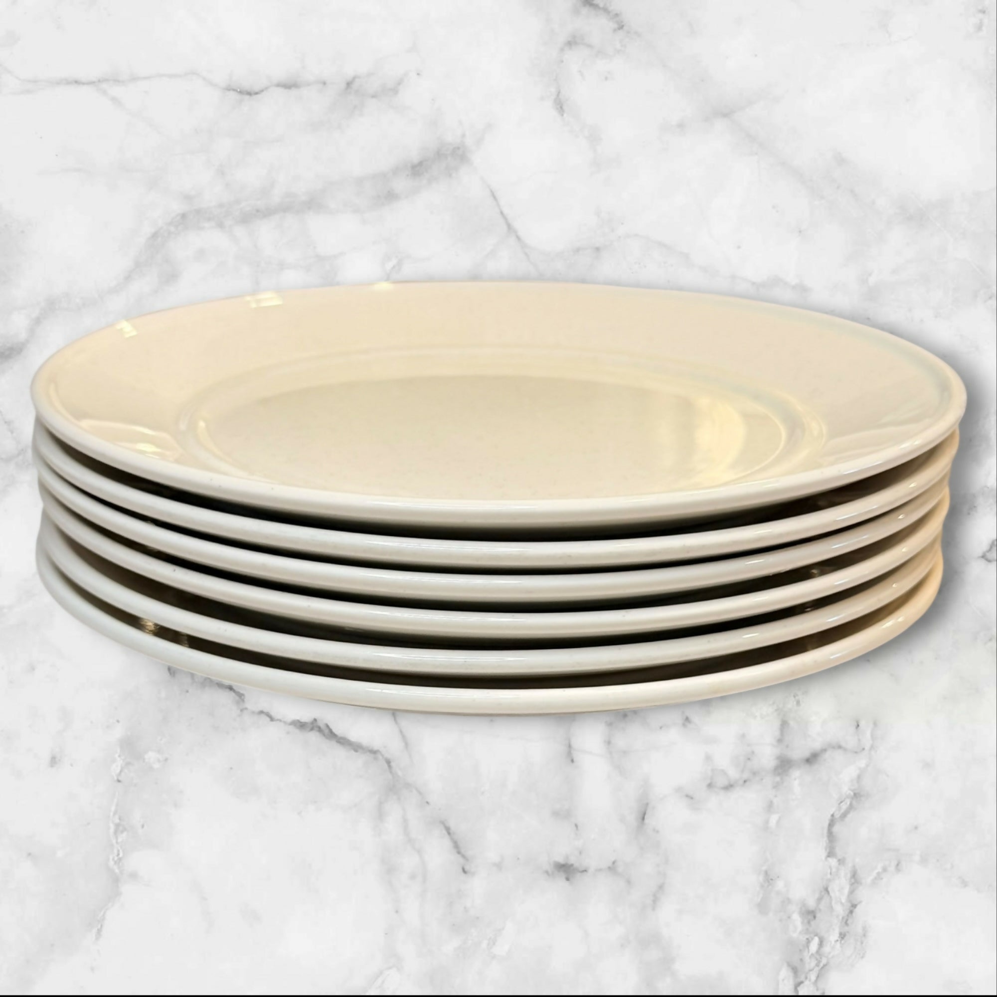 Mikasa Bob Van Allen Separates GX900 Textured White Plates Set 6 | Excellent