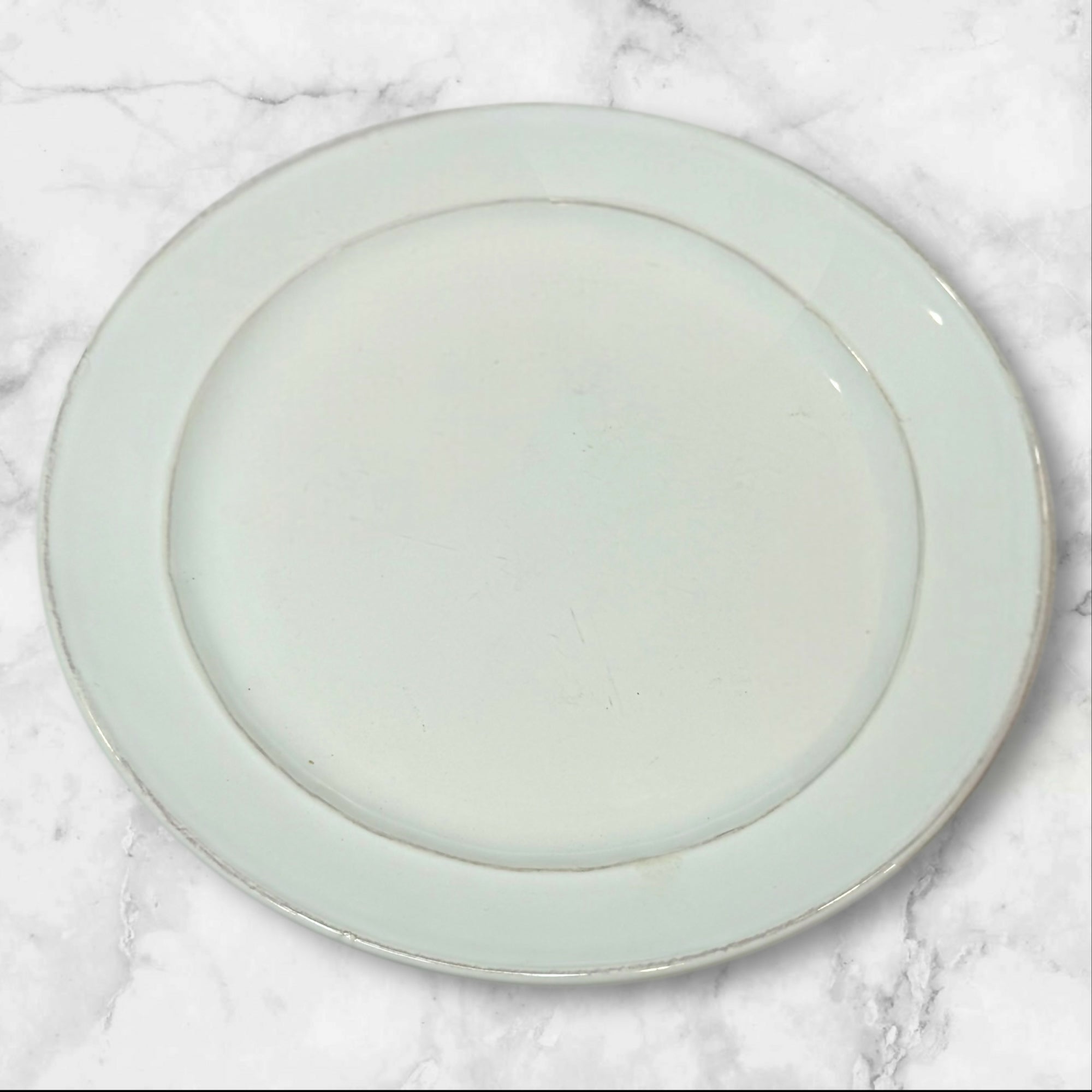 Pottery Barn Cambria White Porcelain Salad Plates | Set of 5 | Good Condition