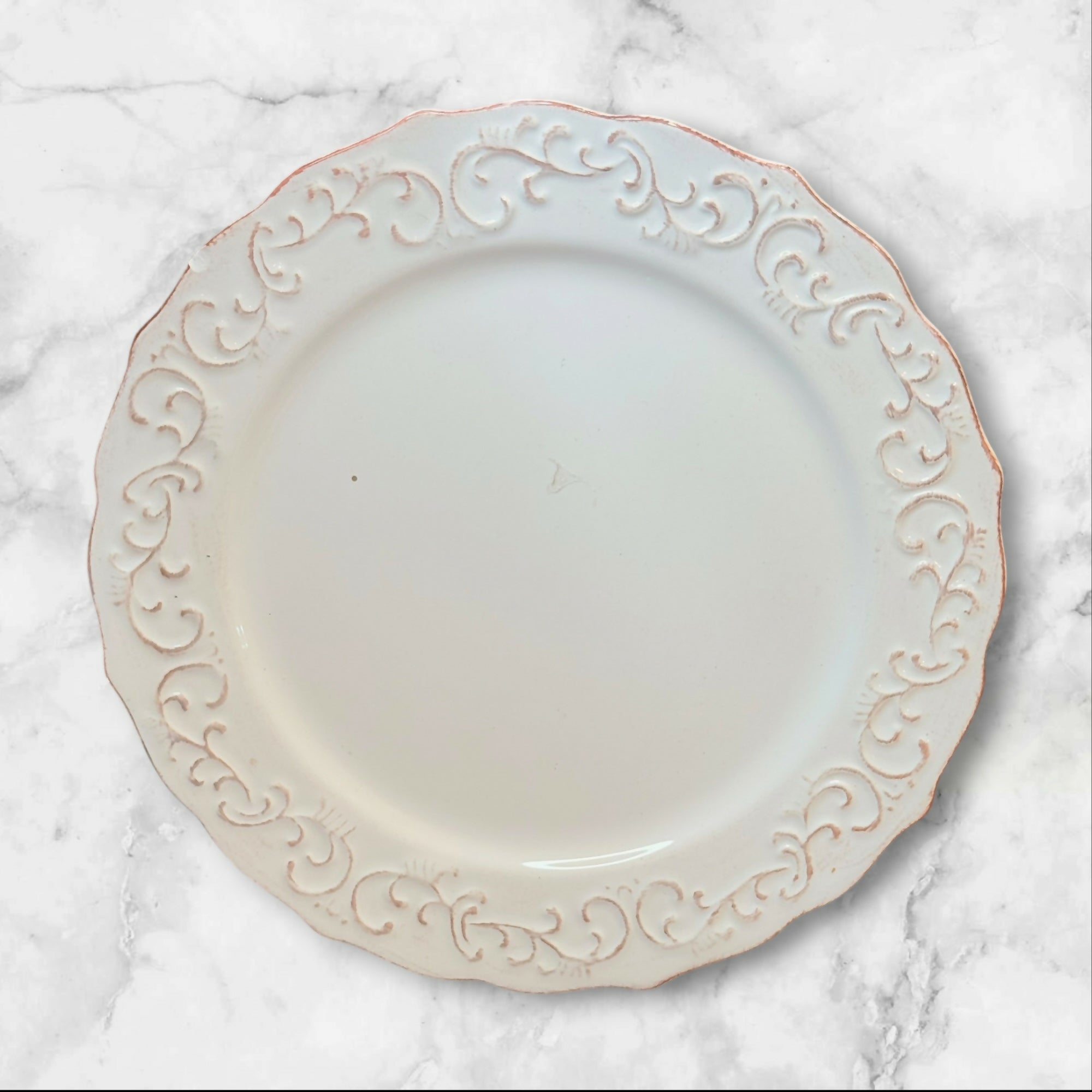 Pier 1 Antique Scroll Salad Plates | Set of 4 | Excellent Condition