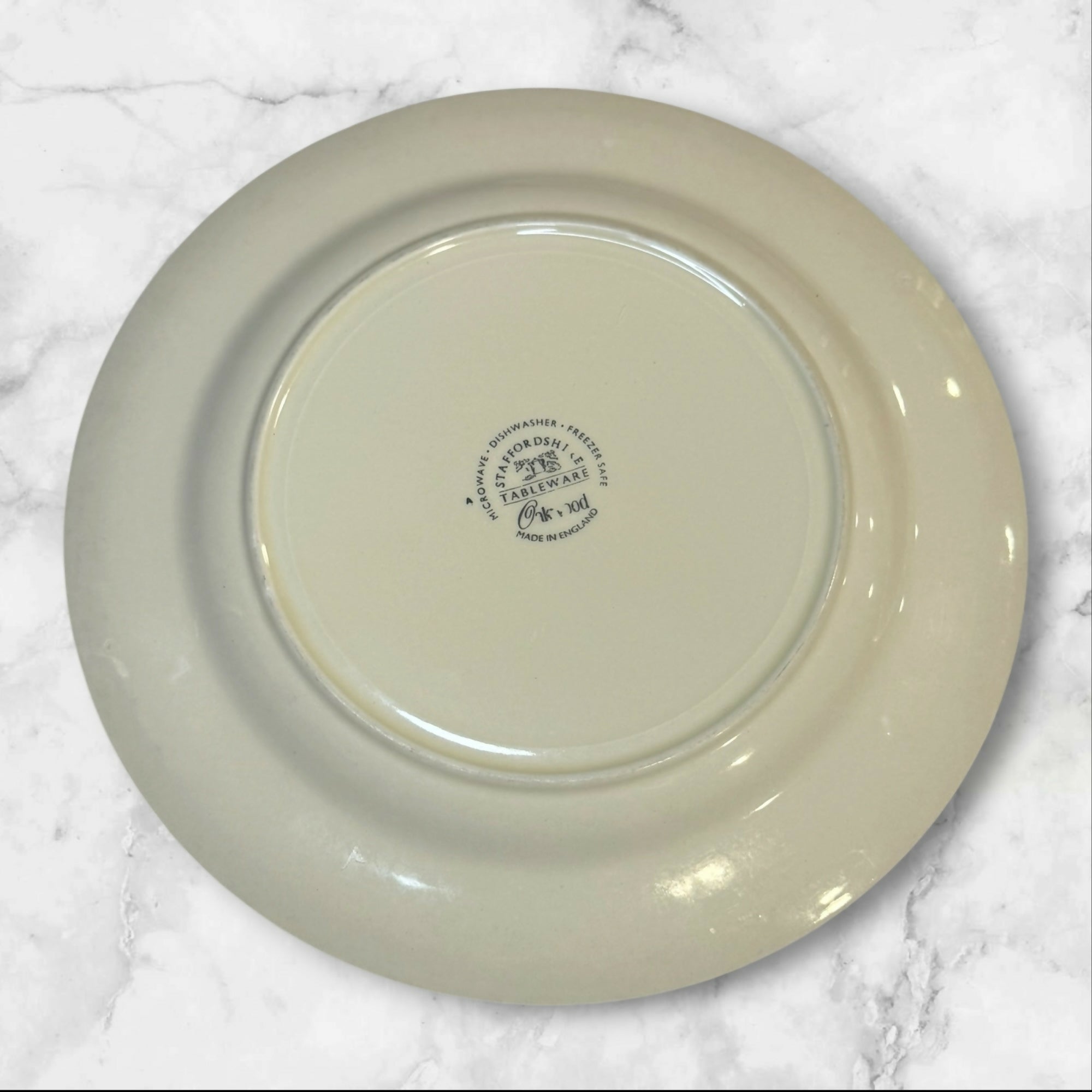 Staffordshire Oakwood Blue Dinner Plates | Set of 4 | Great Condition
