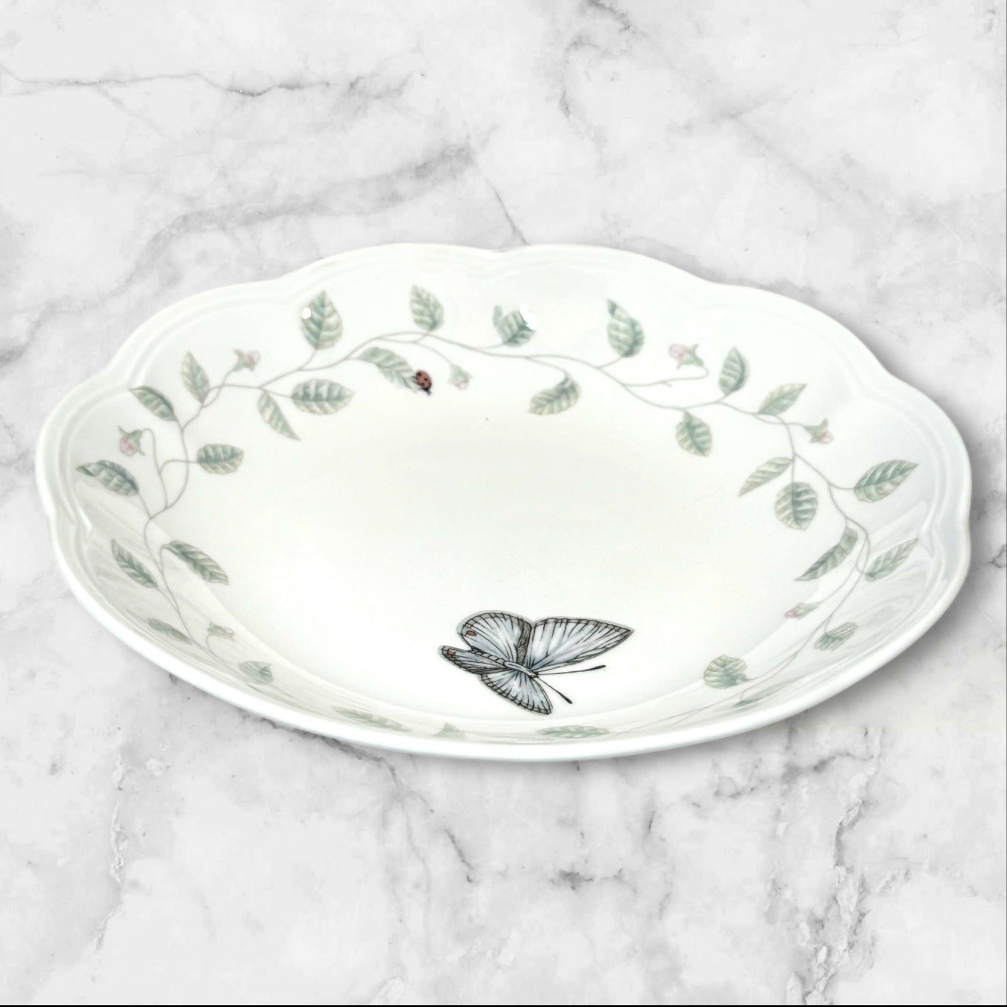 Lenox Butterfly Meadow Blue 20oz Bowls | Set of 6 | 8.75” | Excellent Condition