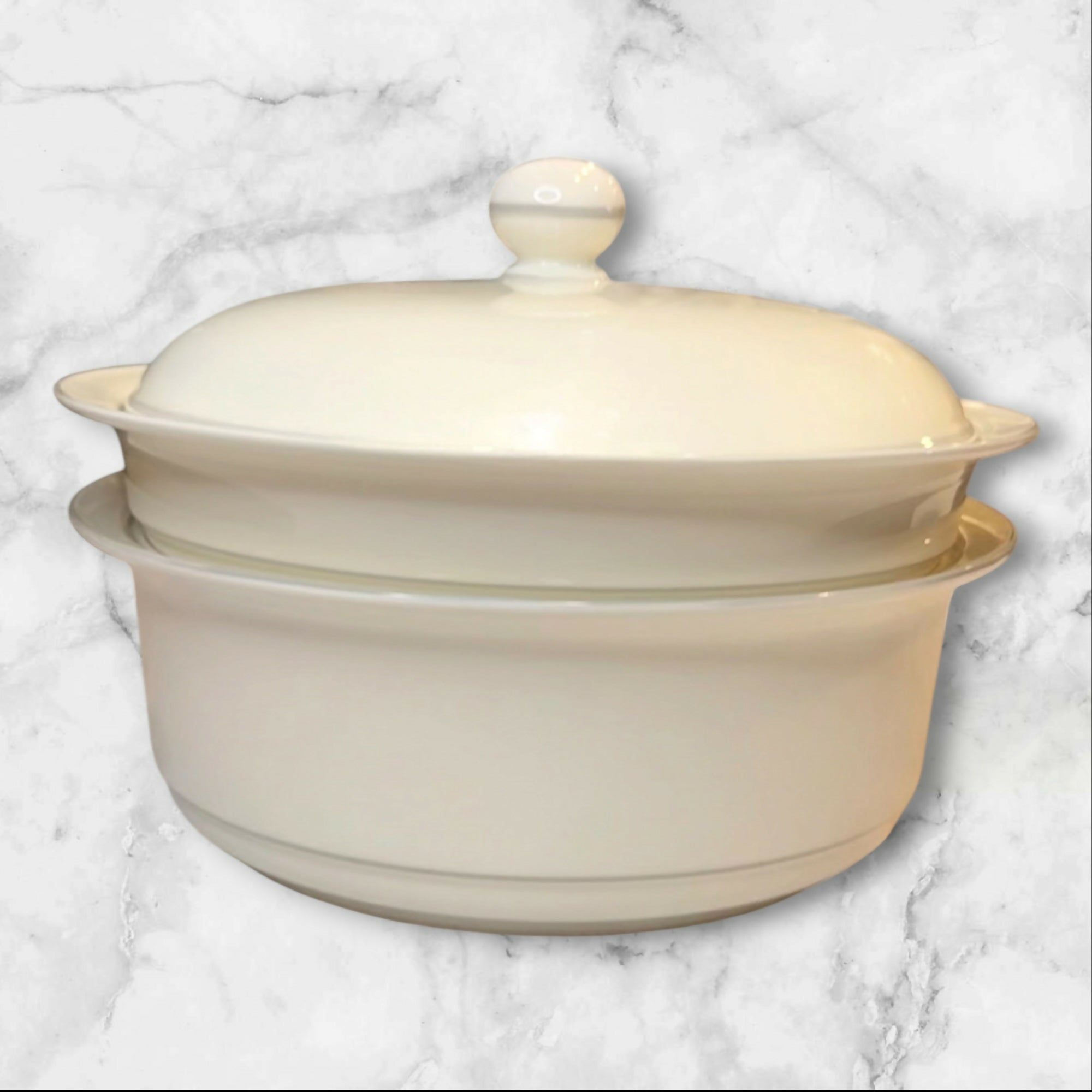 Lenox Gray Pinstripes Covered Vegetable & Casserole Set | Excellent Condition