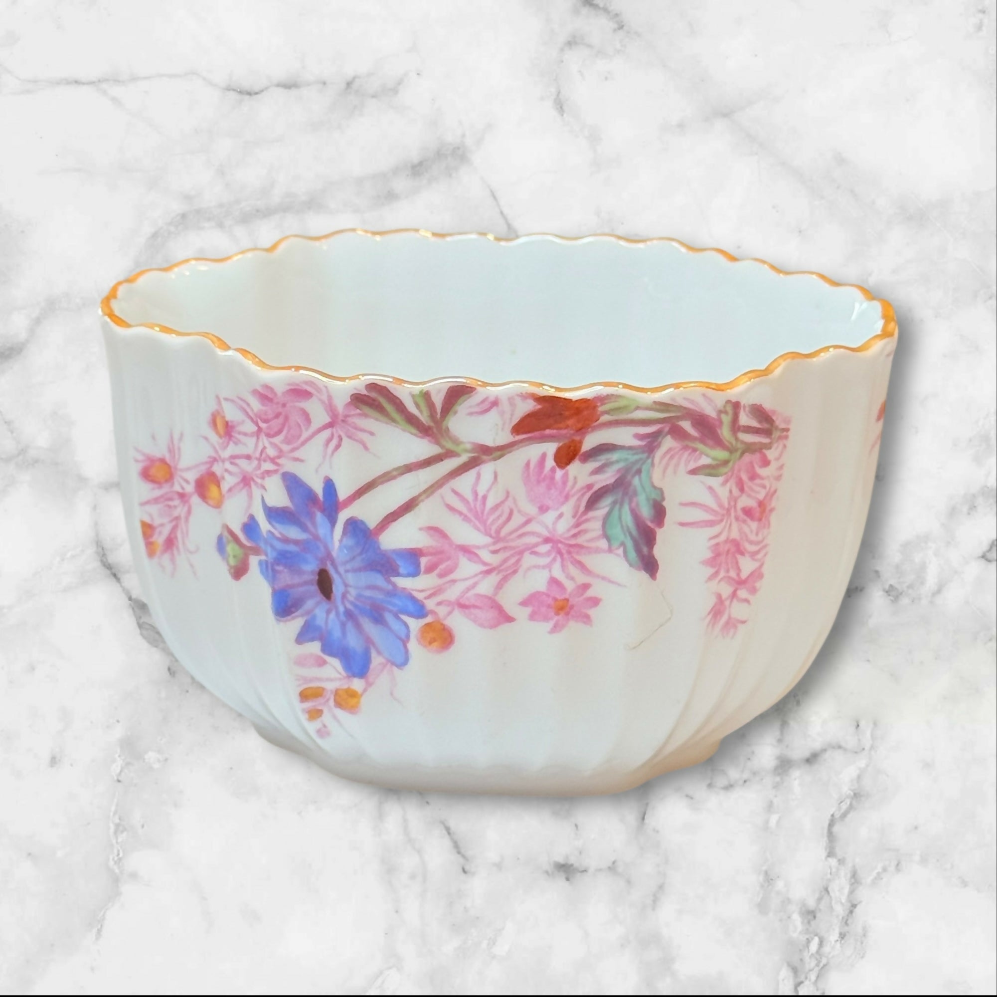 Spode Chelsea Garden Mustard Trim Sugar Bowl & Lid | Excellent