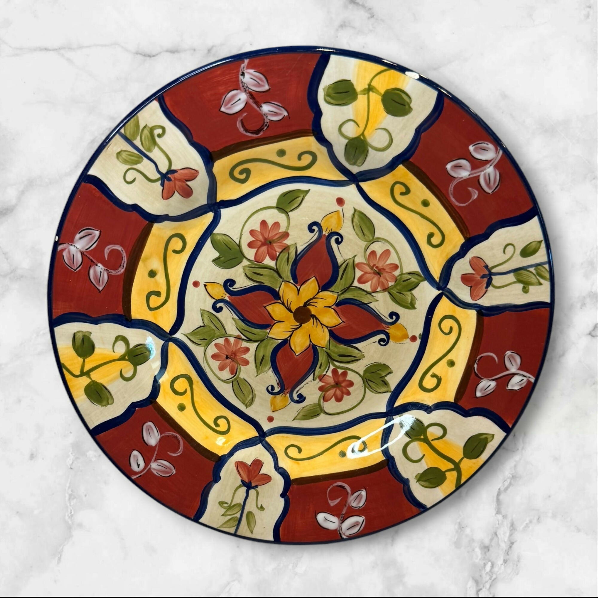Pier 1 Vallarta Salad Plates Set of 6 | Gently Used | Colorful Dinnerware