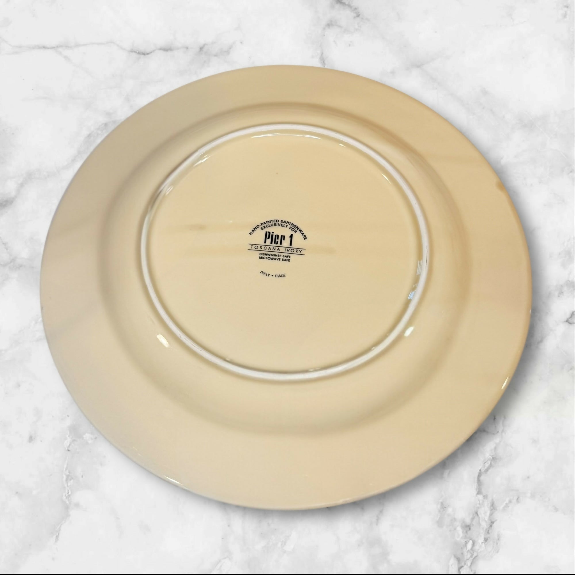 Pier 1 Toscana Ivory Dinner Plates | Set of 6 | Good Condition