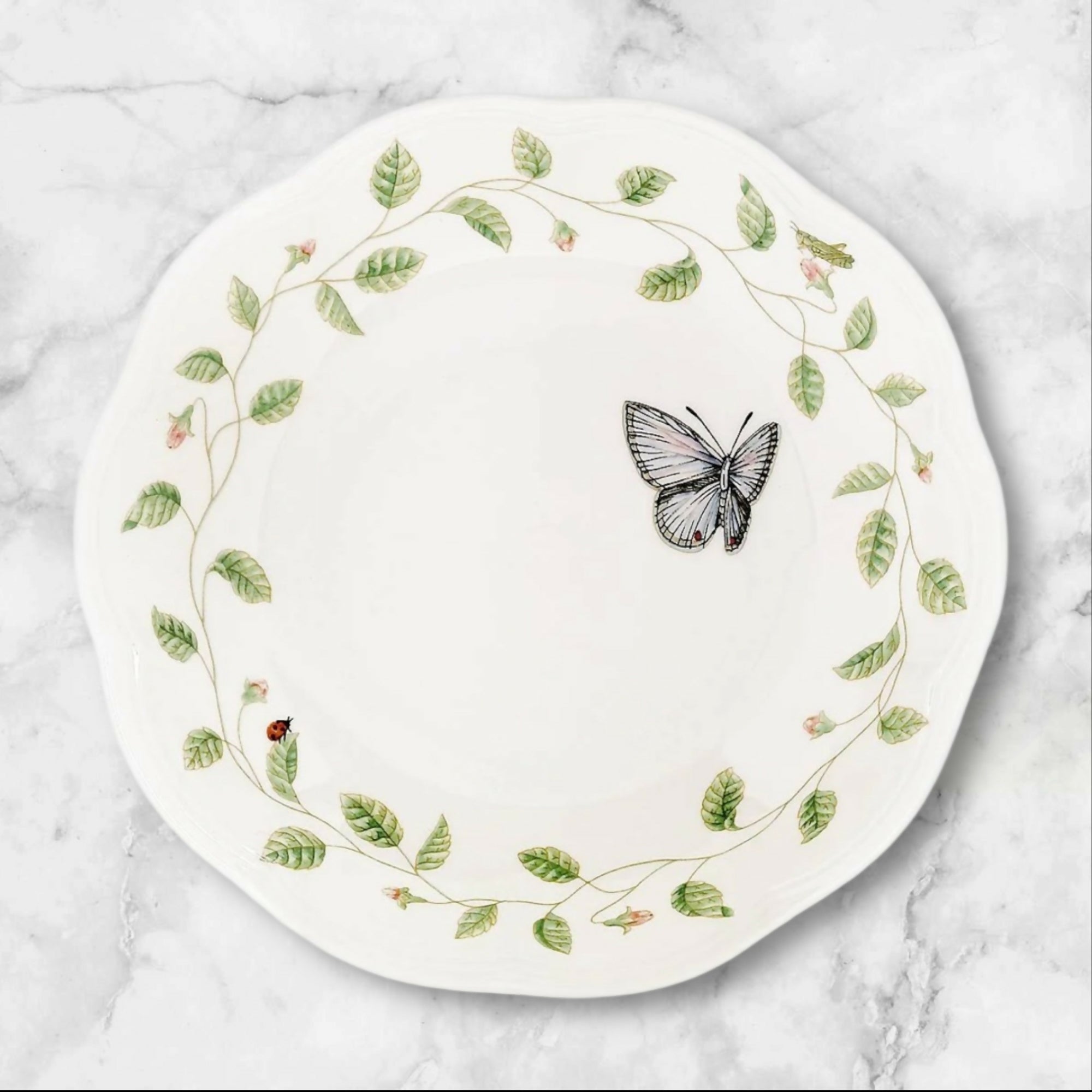 Lenox Butterfly Meadow Blue 20oz Bowls | Set of 6 | 8.75” | Excellent Condition