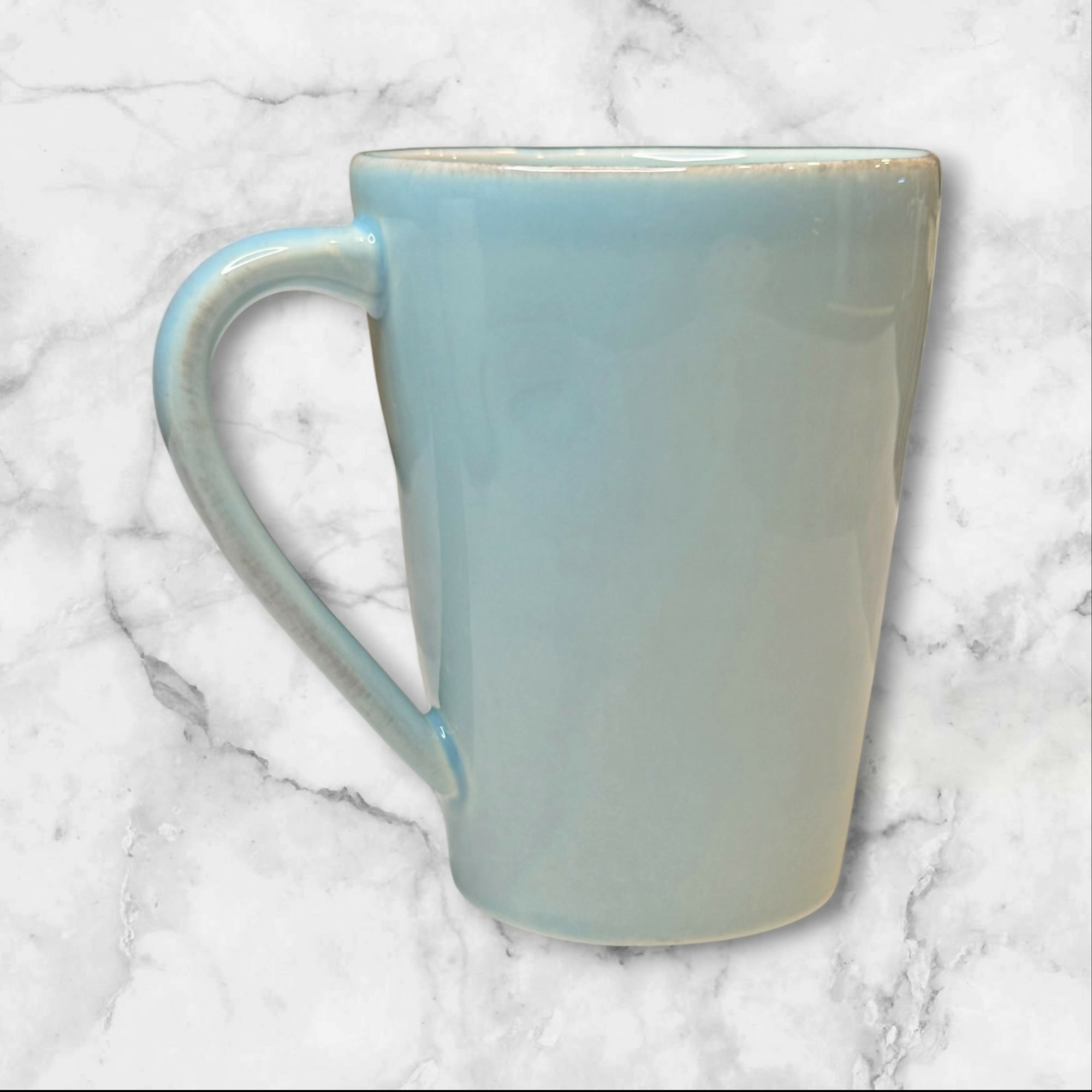 Crate & Barrel Marin Blue Stoneware Mug Set of 3 | Portugal | Excellent Condition