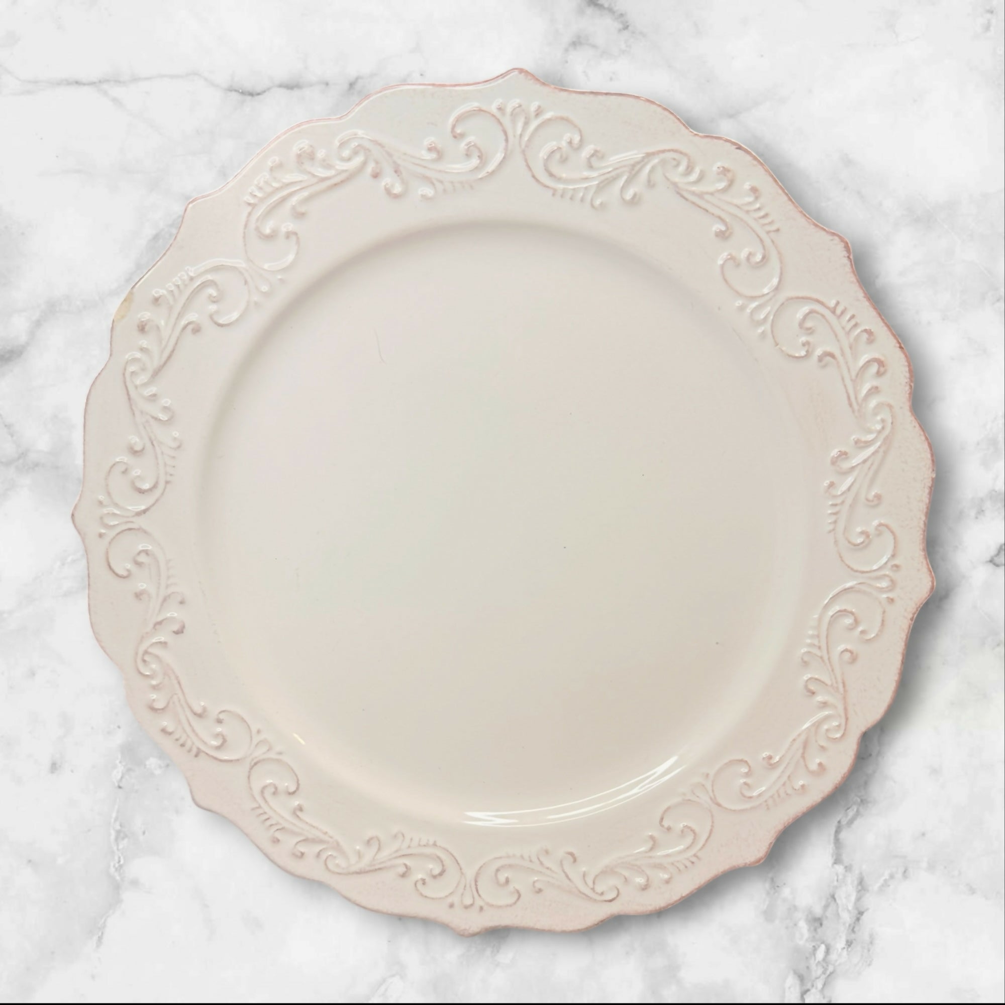 Pier 1 Antique Scroll Dinner Plates | Set of 6 | Good Condition