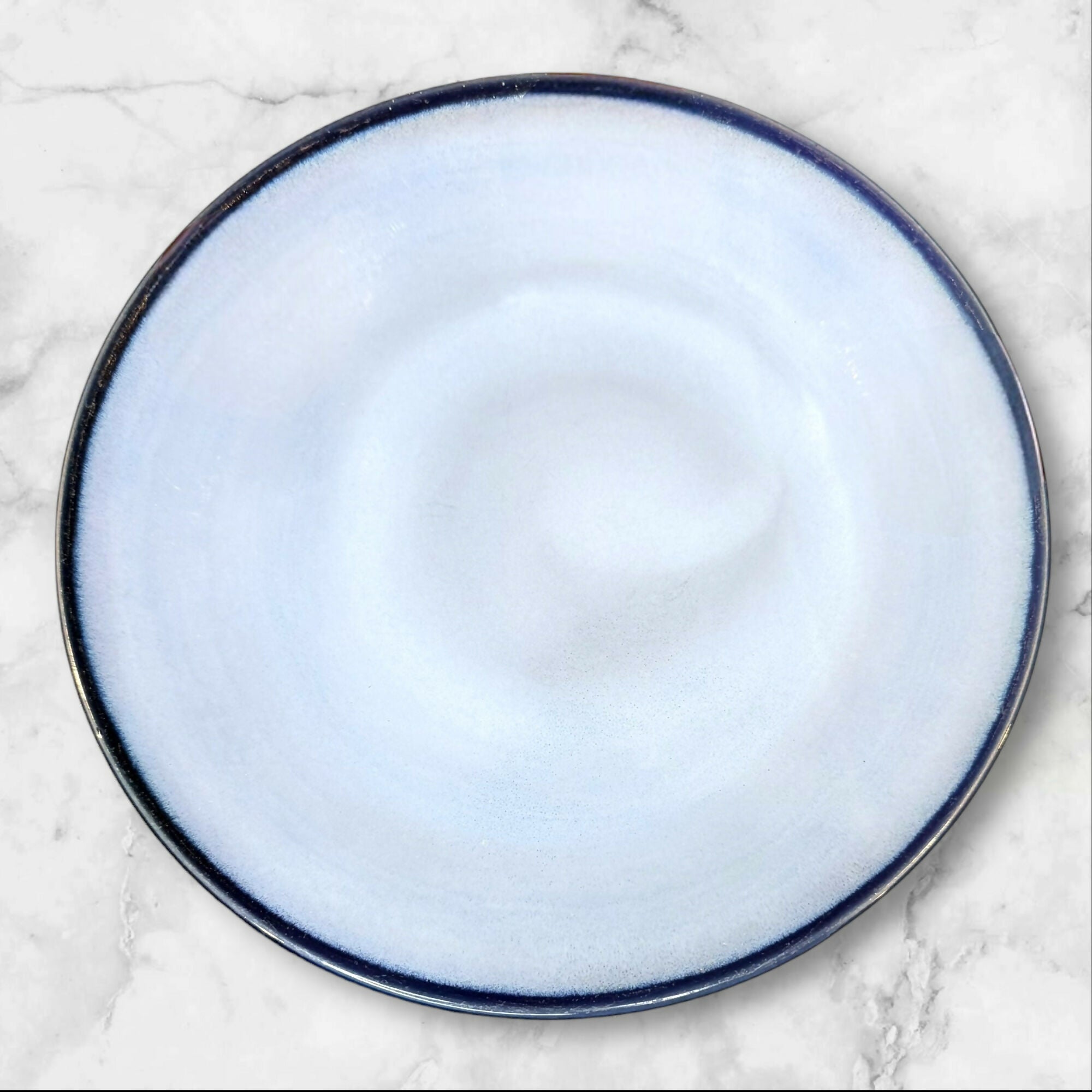 Sango Nova Blue Stoneware Dinner Plates | Set of 4 | Great Condition