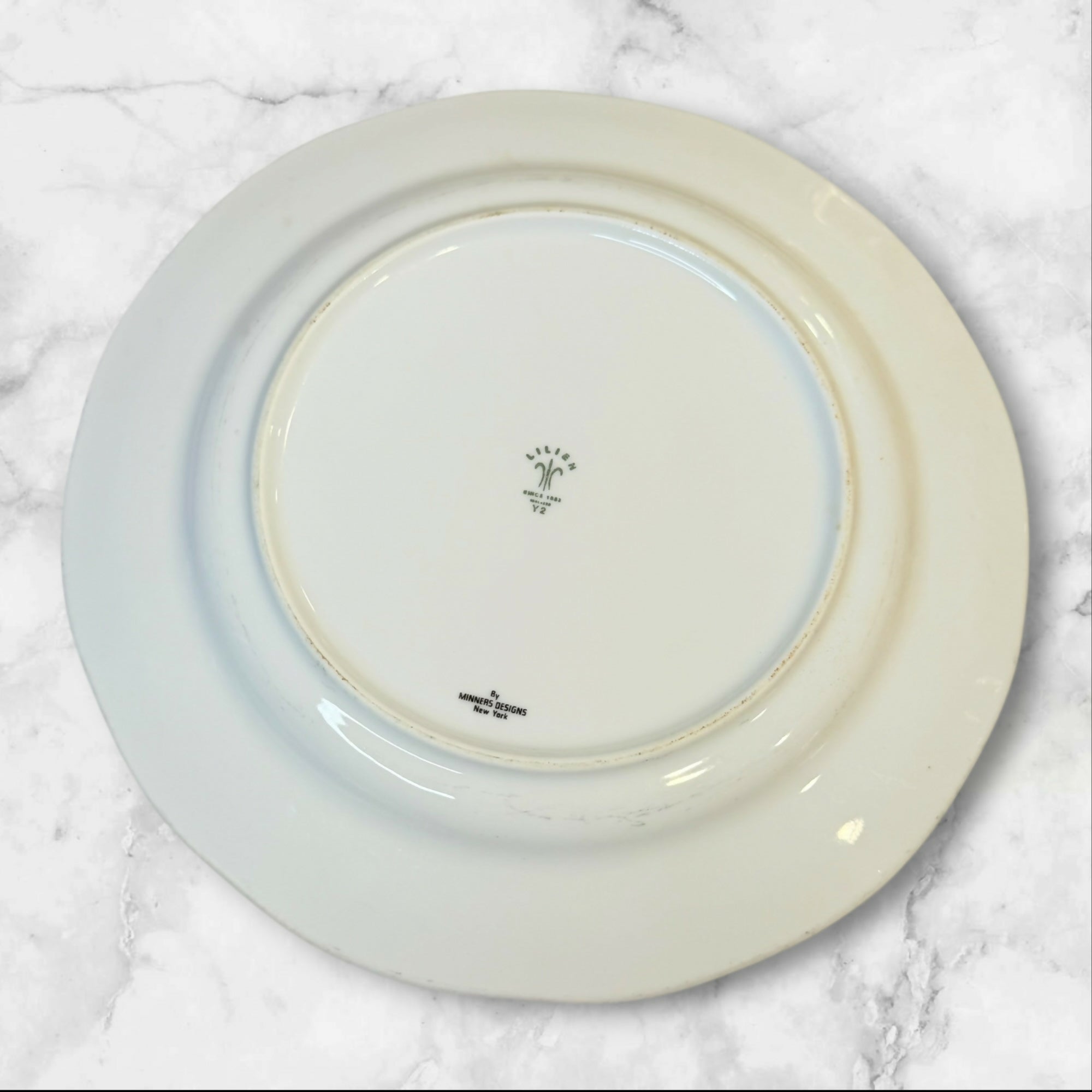 Lilien Embossed Porcelain Dinner Plates Set of 4 | Gently Used Condition