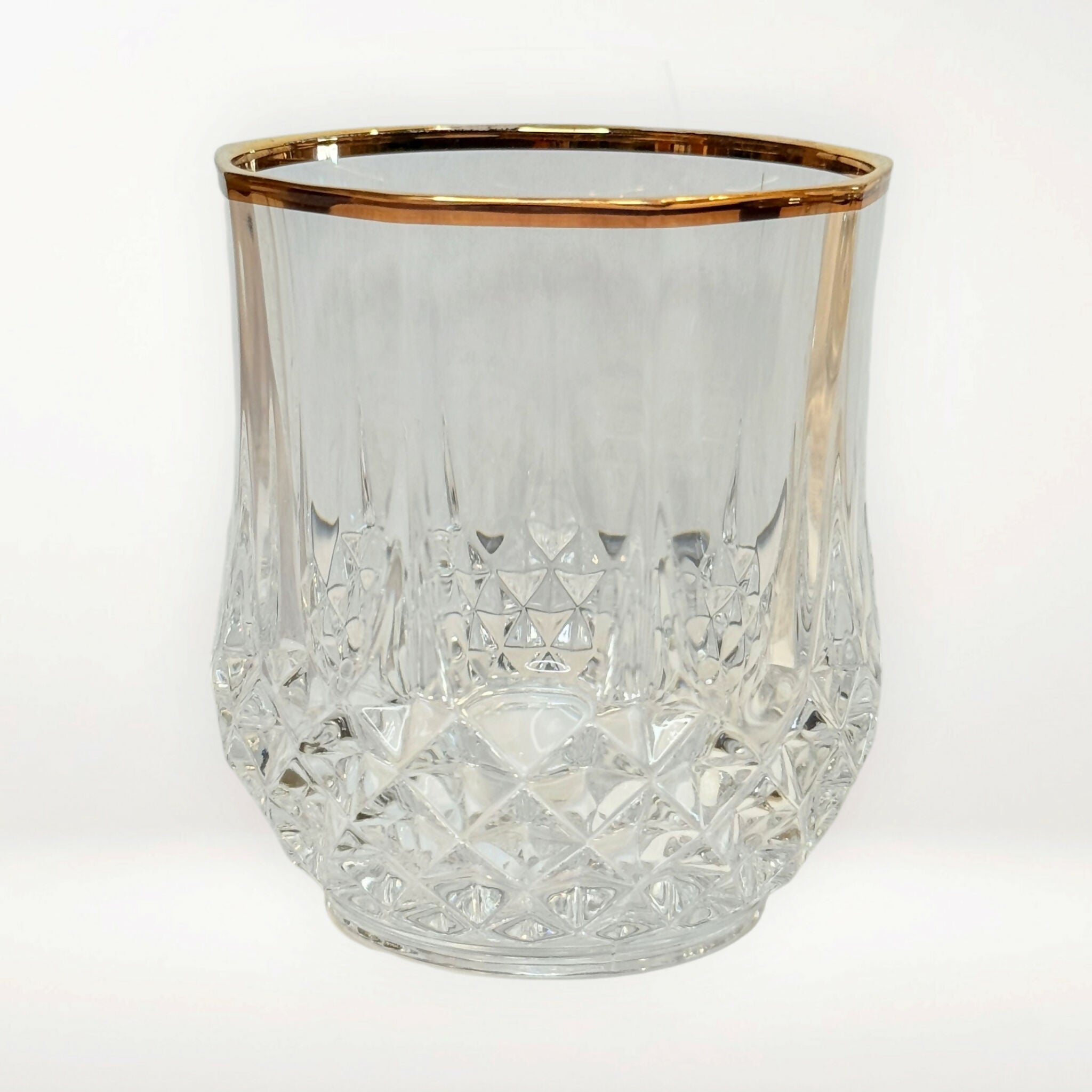 Cristal d’Arques Longchamp Gold Double Old Fashioned Glasses | Set of 4