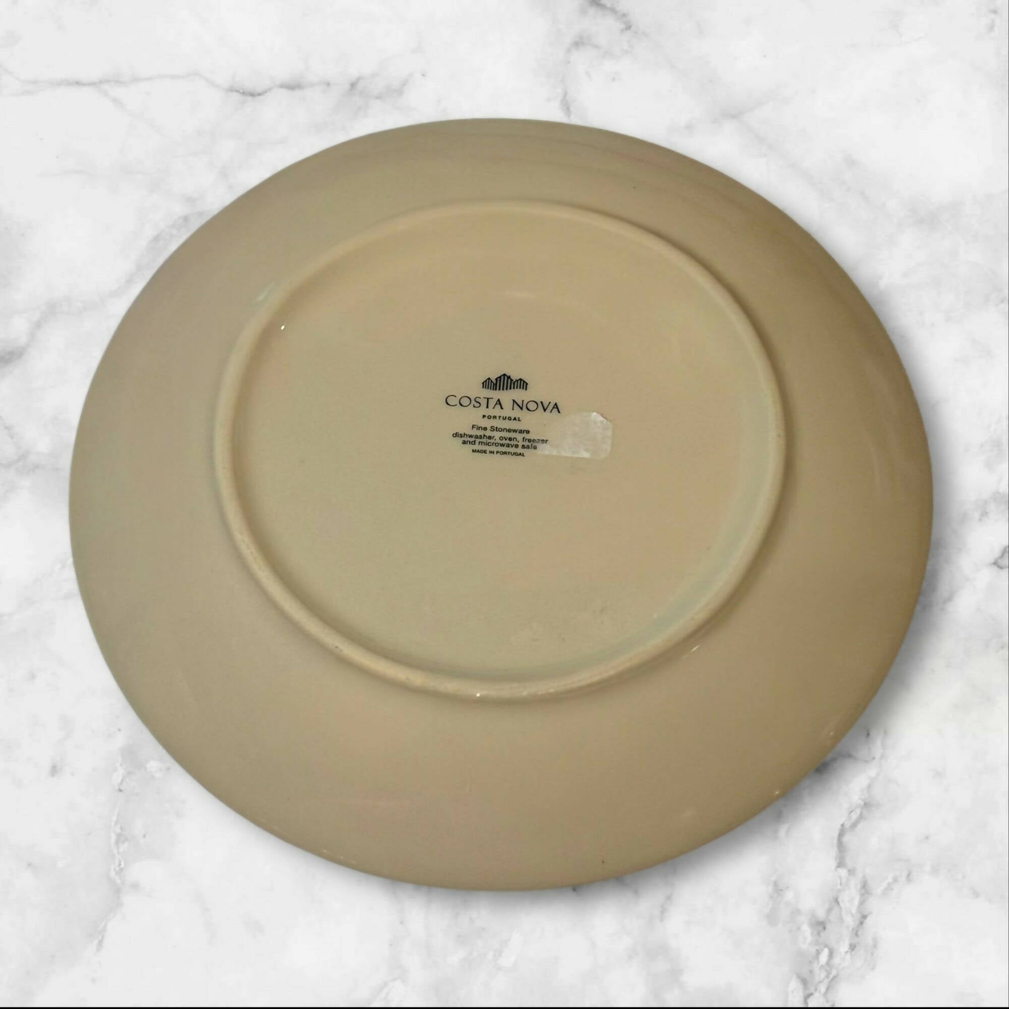 Costa Nova Harvest Village Leaf Salad Plates | Set of 4 | Great Condition