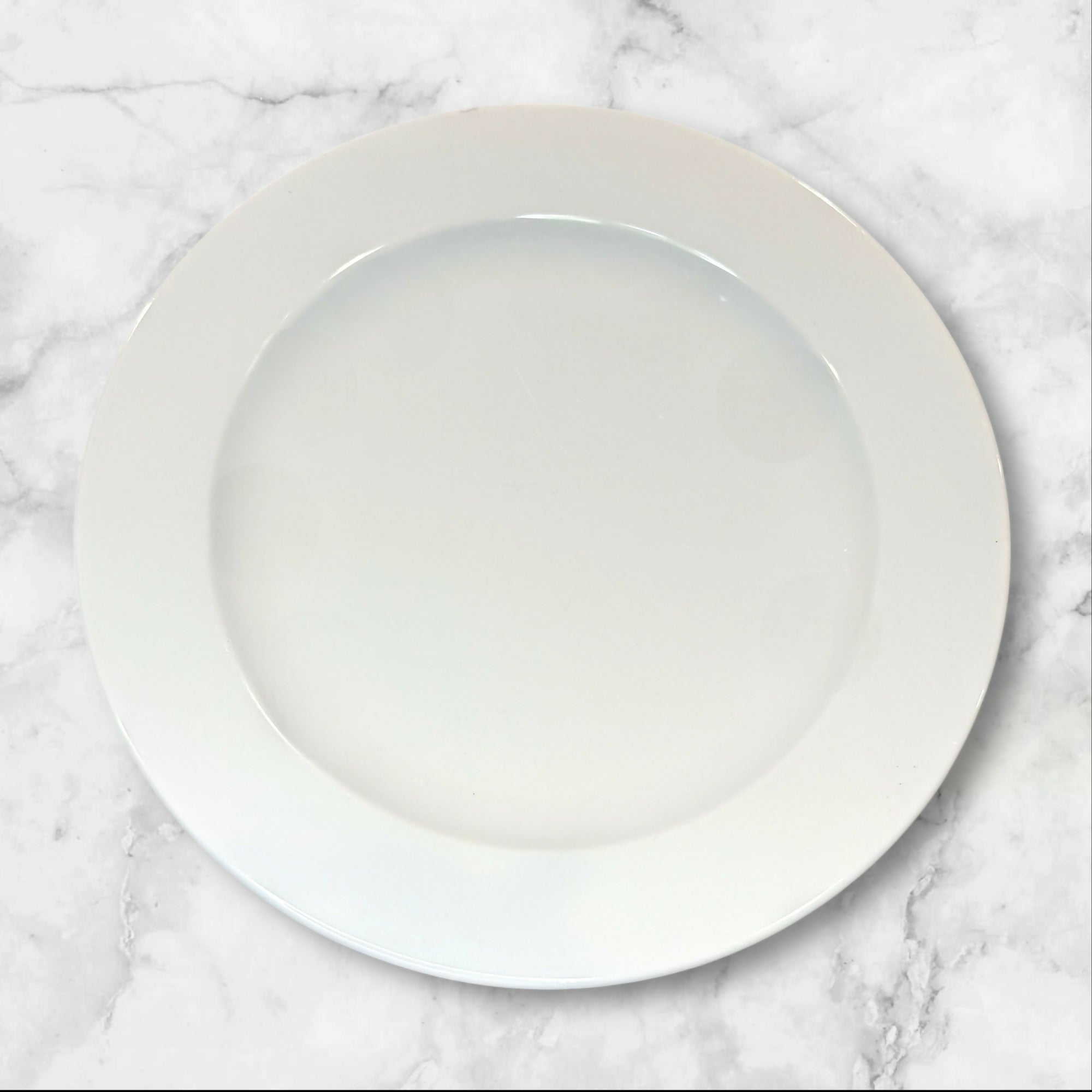 Crate & Barrel Diner White Dinner Plates | Set of 5 | Excellent Condition