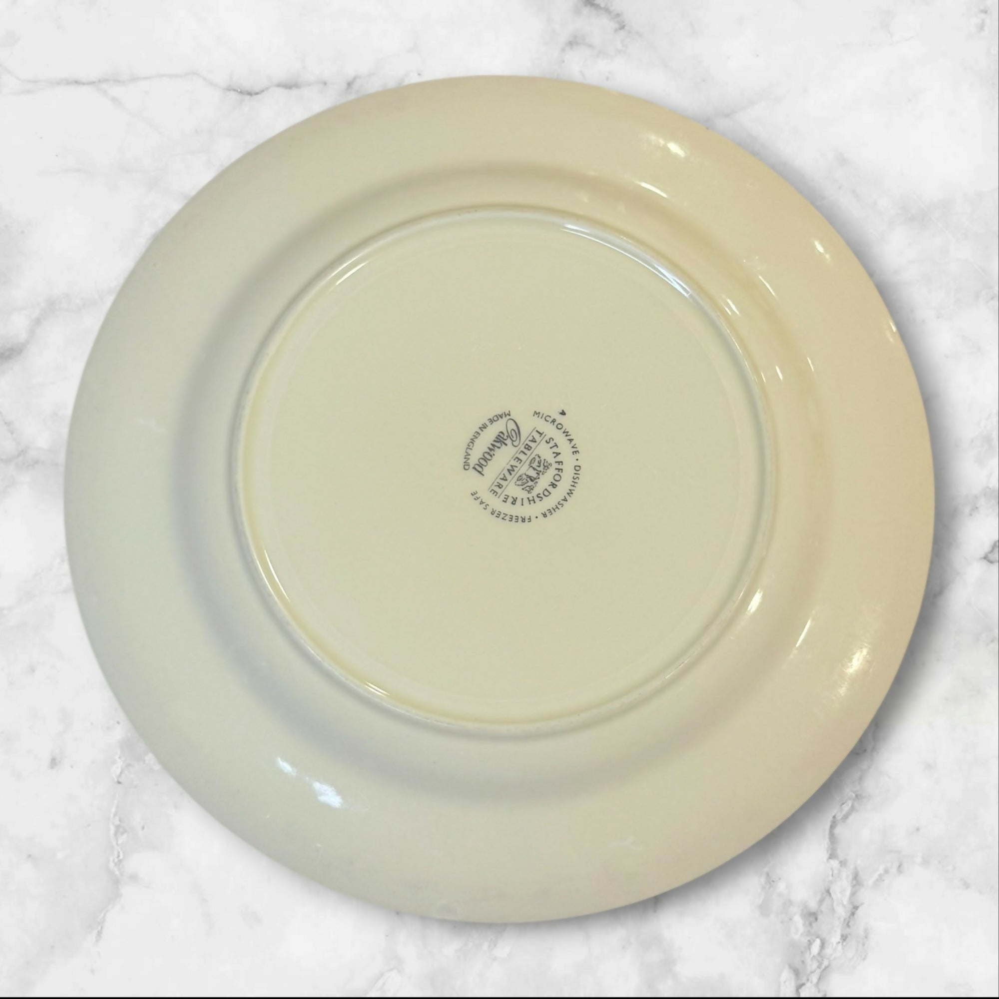 Staffordshire Oakwood Blue Dinner Plates | Set of 4 | Great Condition
