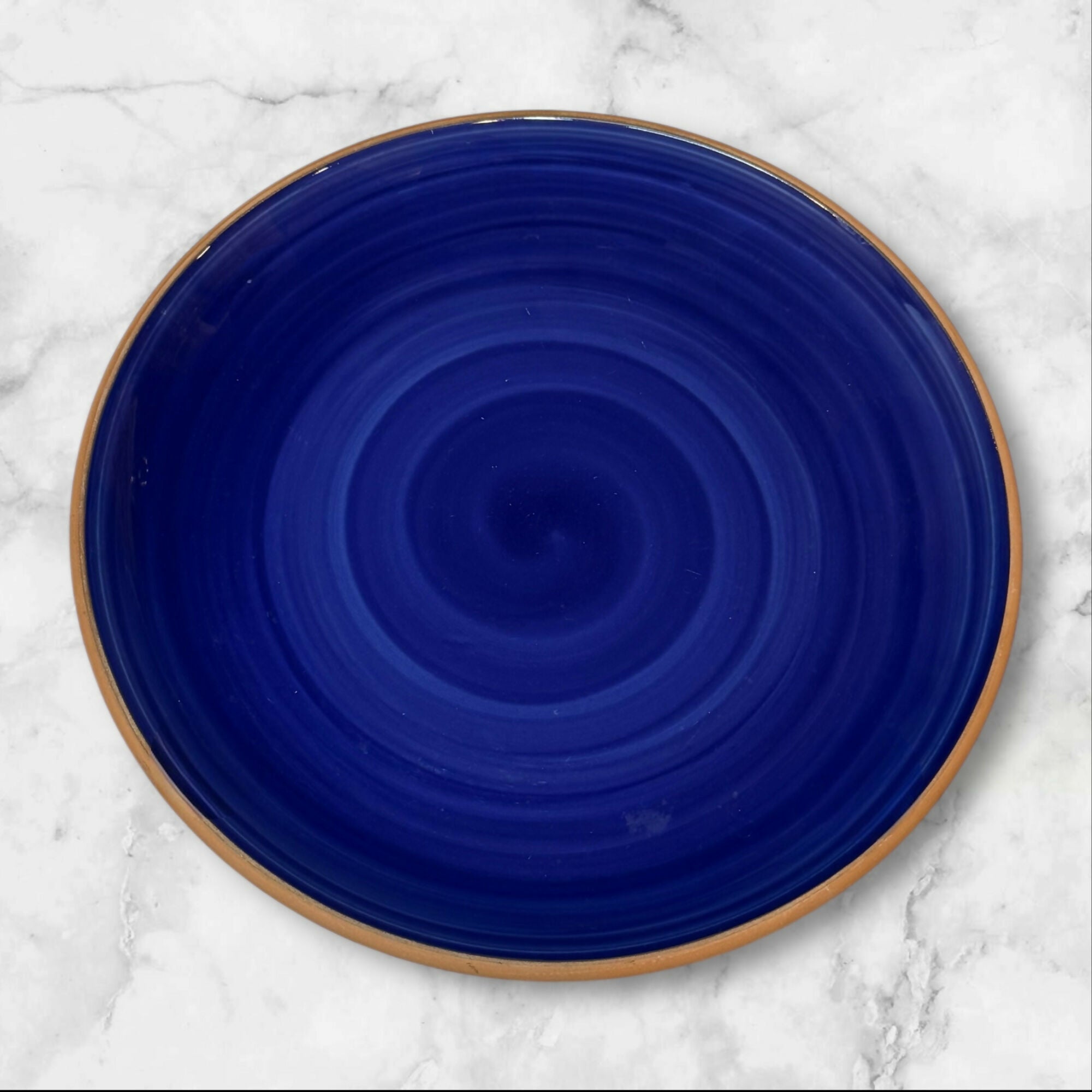 Furio Italy Blue Stoneware Dinner Plates | Set of 6 | Great Condition