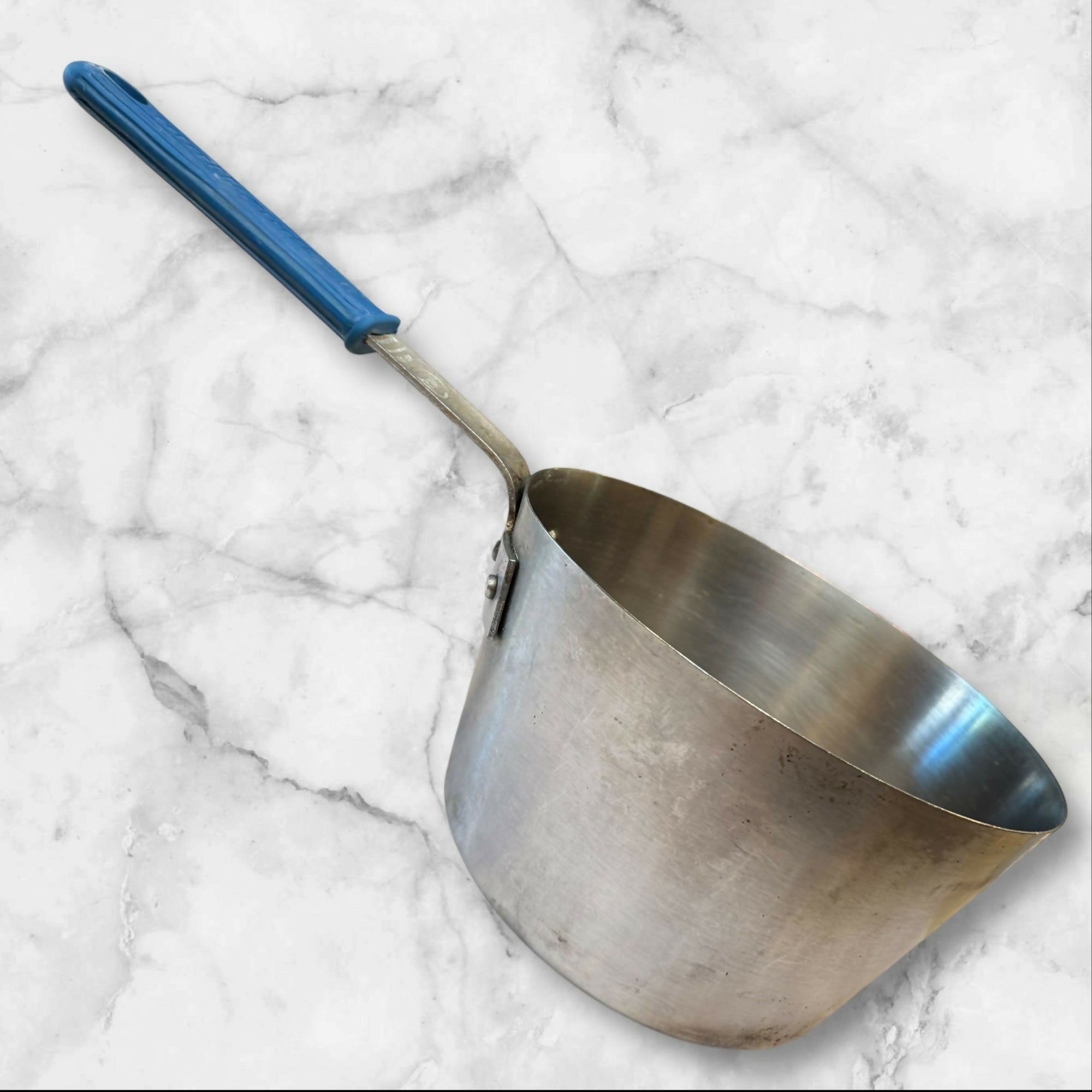 NSF 1 Liter Aluminum Saucepan Blue Handle | Commercial Grade | Used
