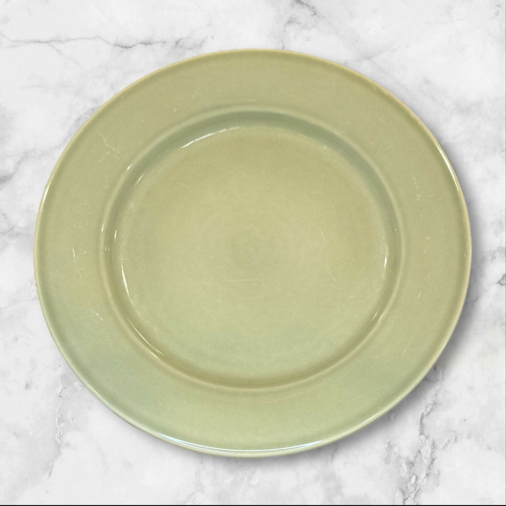 Williams Sonoma Belvedere Sage Dinner Plates | Set of 4 | Great Condition