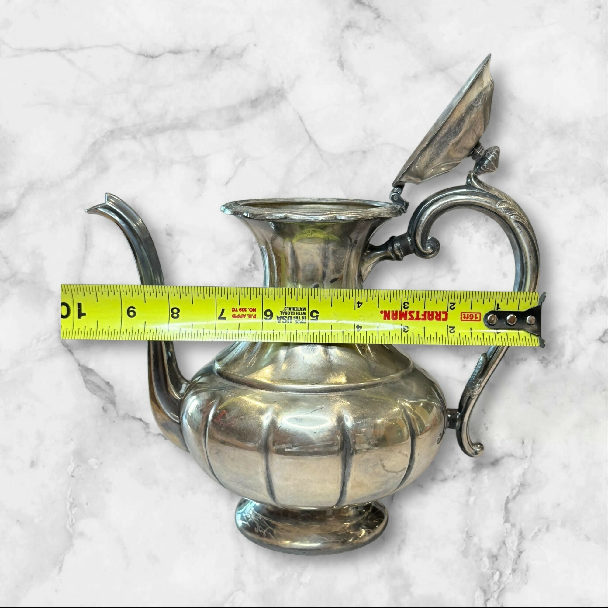 Primrose Plate Silver Plated Coffee Pot 357 | Vintage | Good Condition