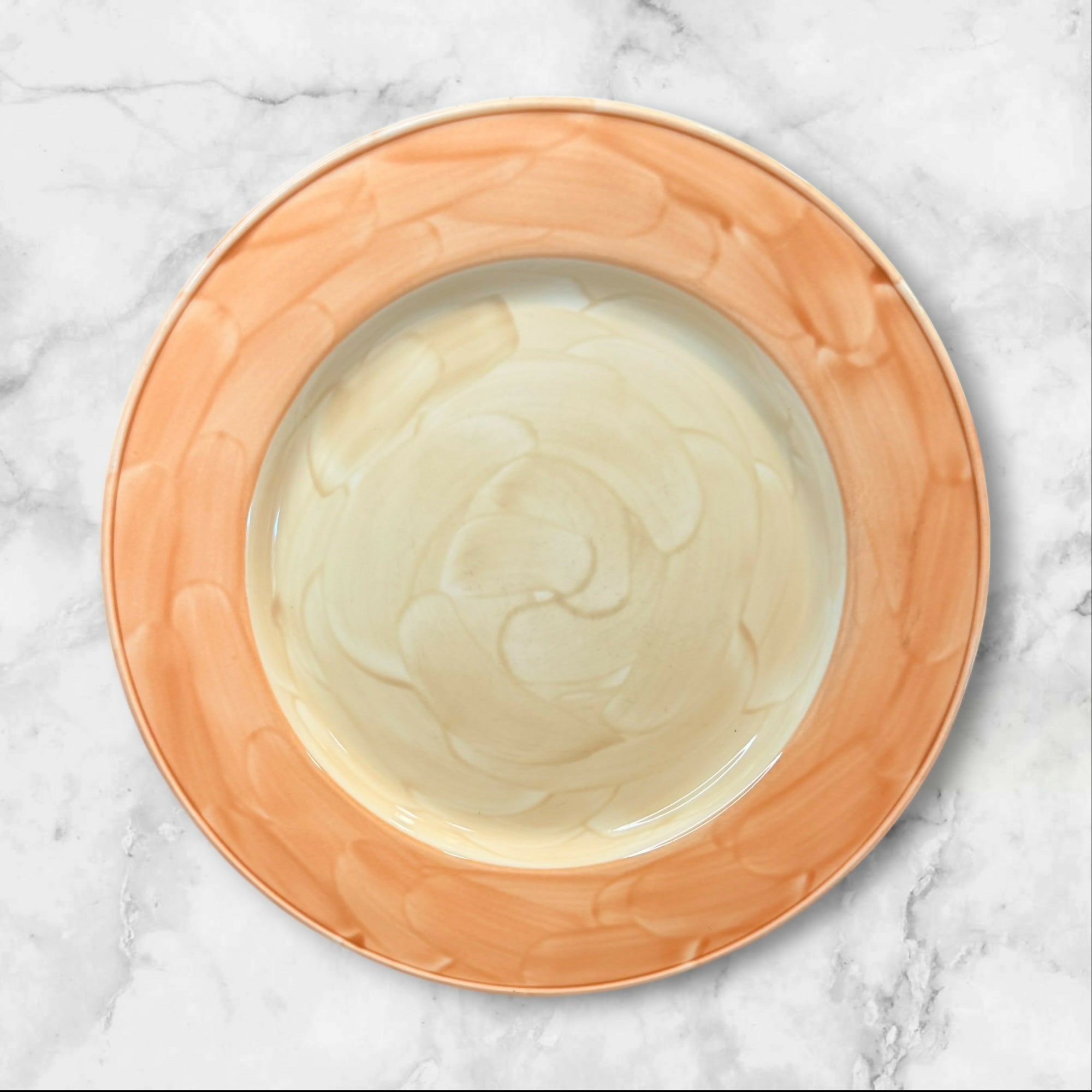 Steelite International Peach & Cream Pasta Soup Bowls Set of 4 | Excellent Condition