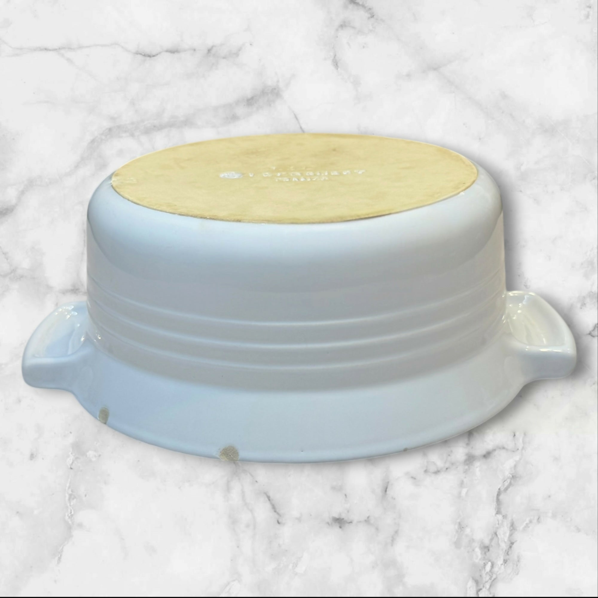 Le Creuset Heritage Round Covered Baker White | 1.3L | Good Condition