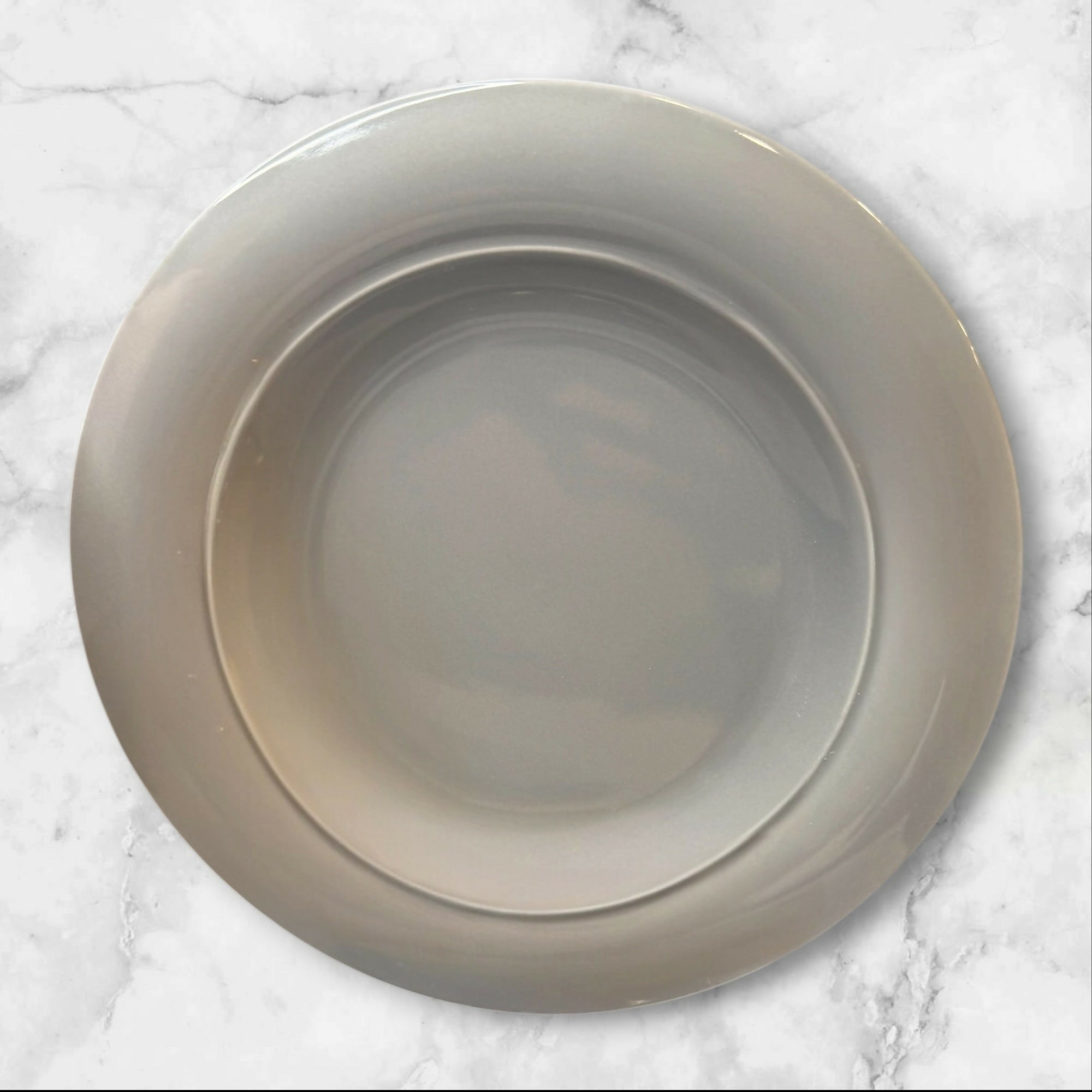 Crate & Barrel Harris Gray Salad Plates | Set of 4 | Modern Stoneware | Excellent Condition