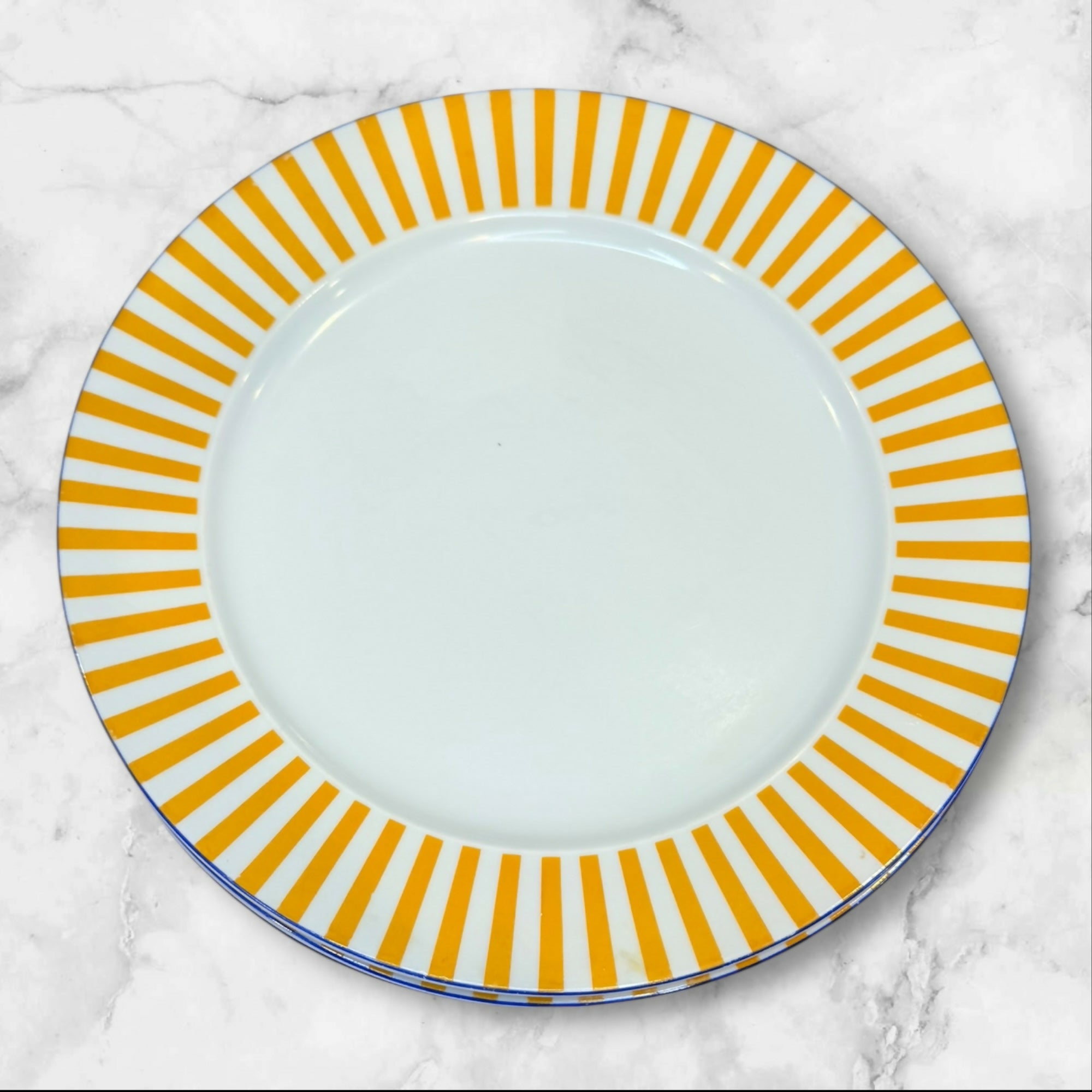 Vintage IKEA Portugal Striped Dinner Plates Set of 4 | Great