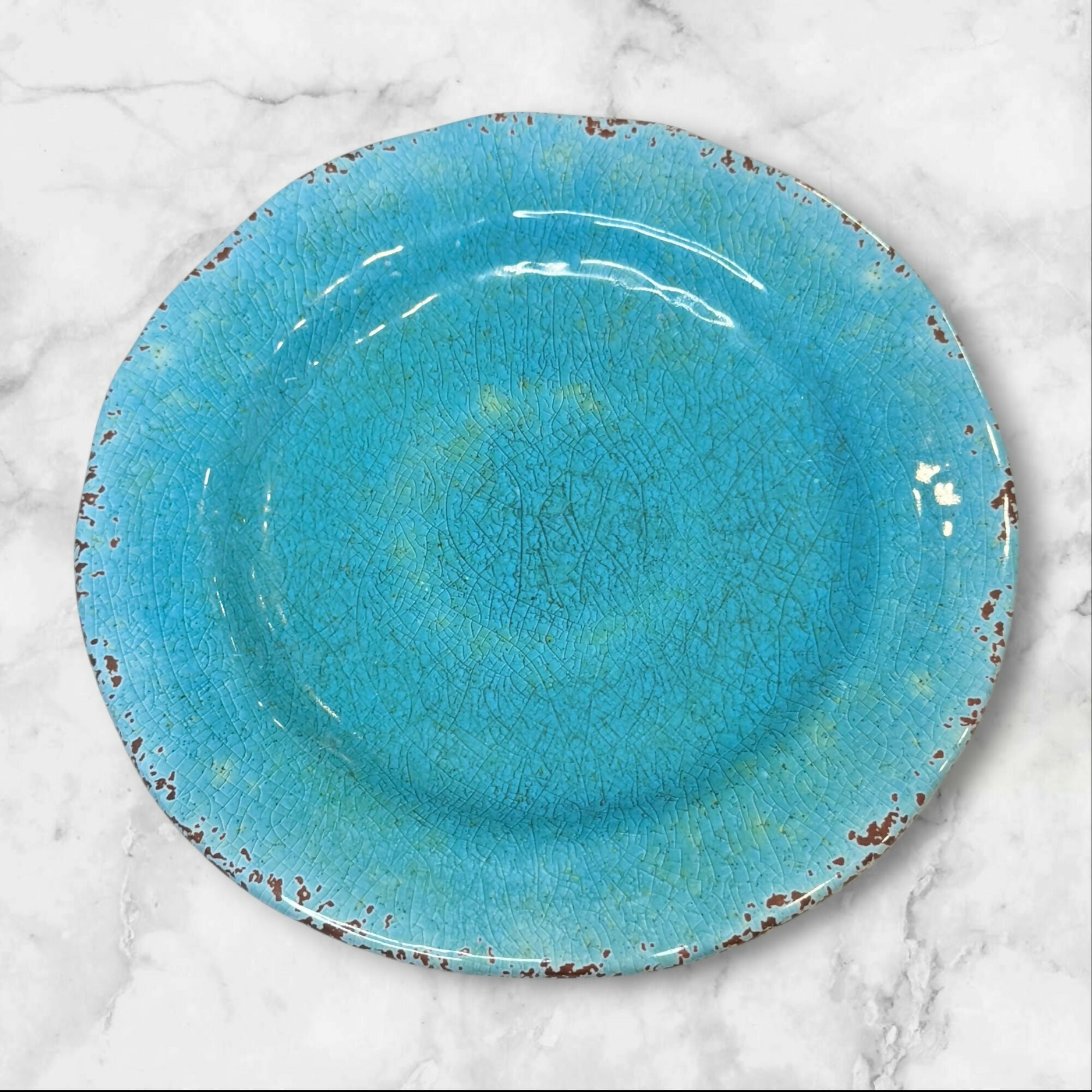 Pier 1 Carmelo Melamine Salad Plates | Set of 4 | Fair Condition