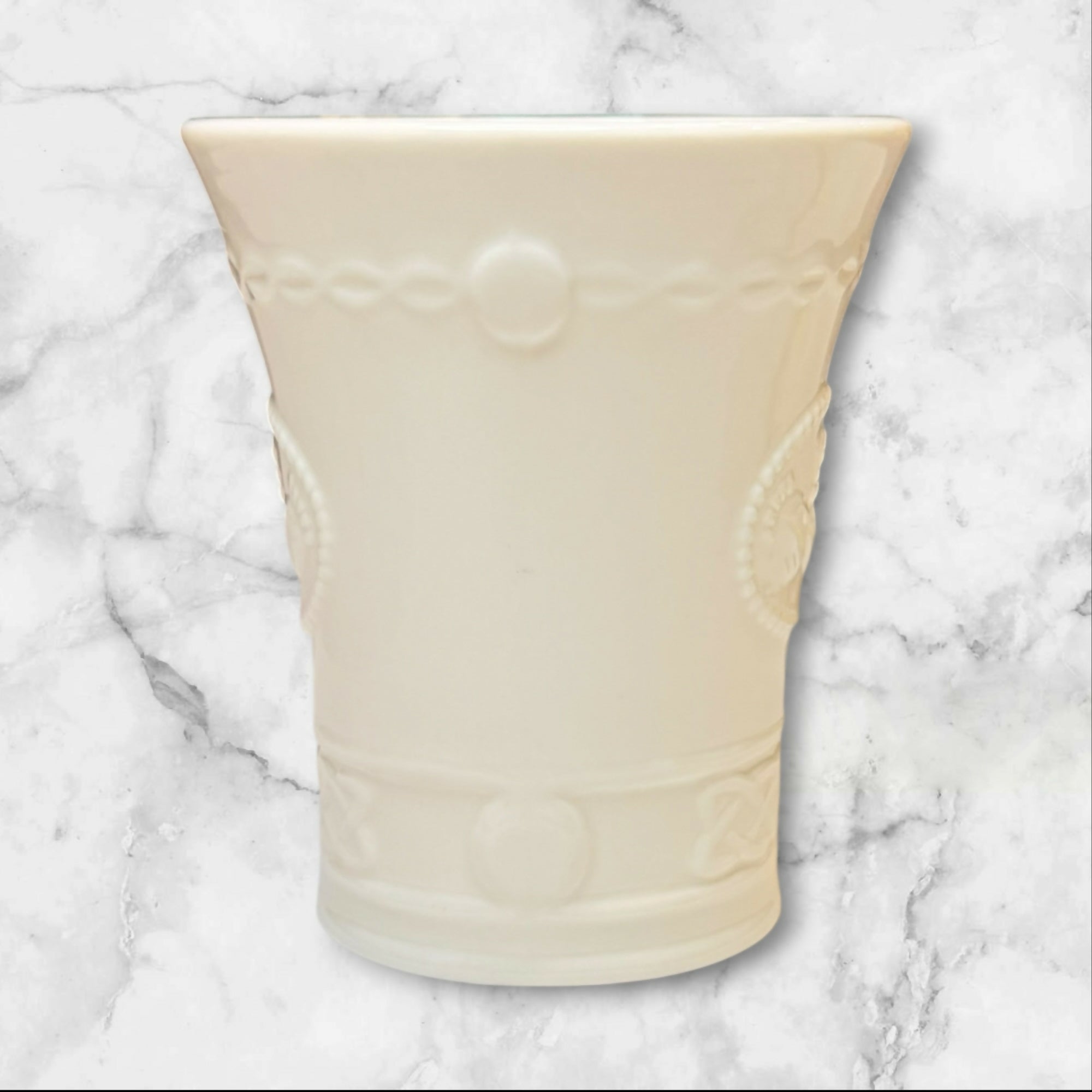 Belleek Claddagh Porcelain Mug Set of 2 | Irish Creamware | Excellent Condition