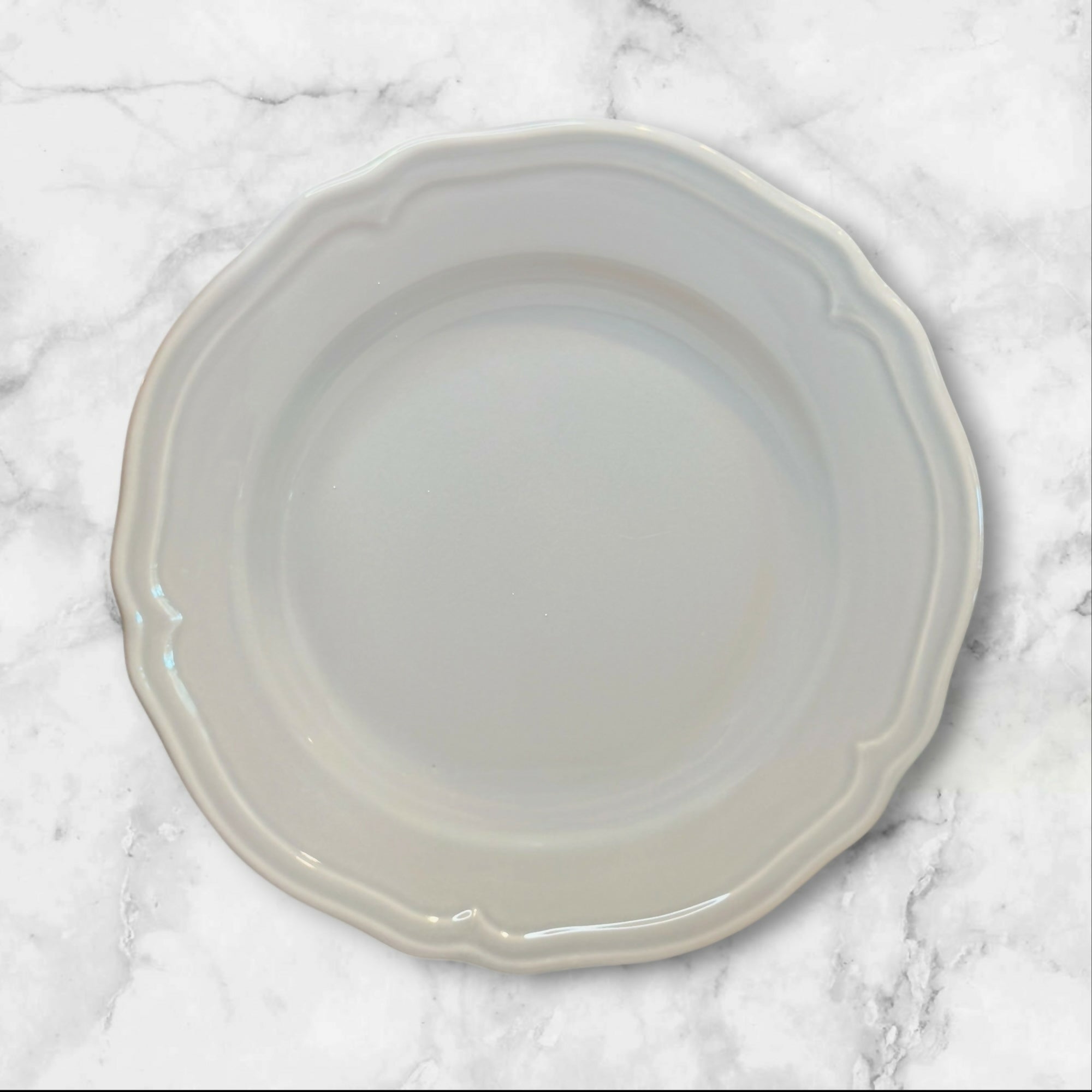 IKEA Arv Gray Scalloped Pasta Bowls Set of 3 Portugal Excellent Condition