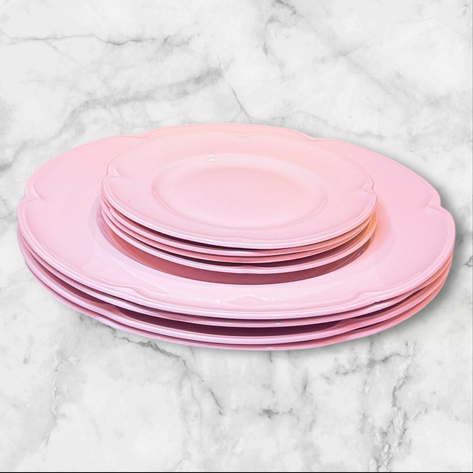 Johnson Brothers Rosedawn Dinner & Salad Plates | Set of 8 | Excellent Condition