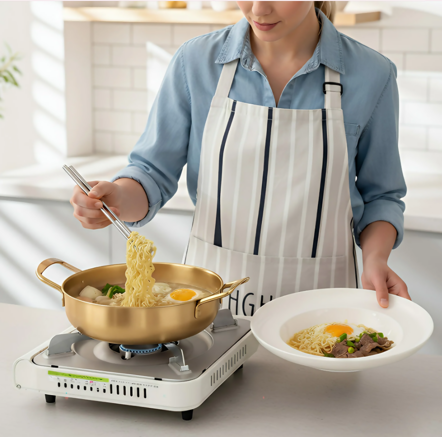 Anygleam Stock Pot Rainbow no.3-S Stainless Steel HotPot Without Lid Single-Layer Cooking Soup Noodle Sea Food Home Kitchen Restaurant Tools